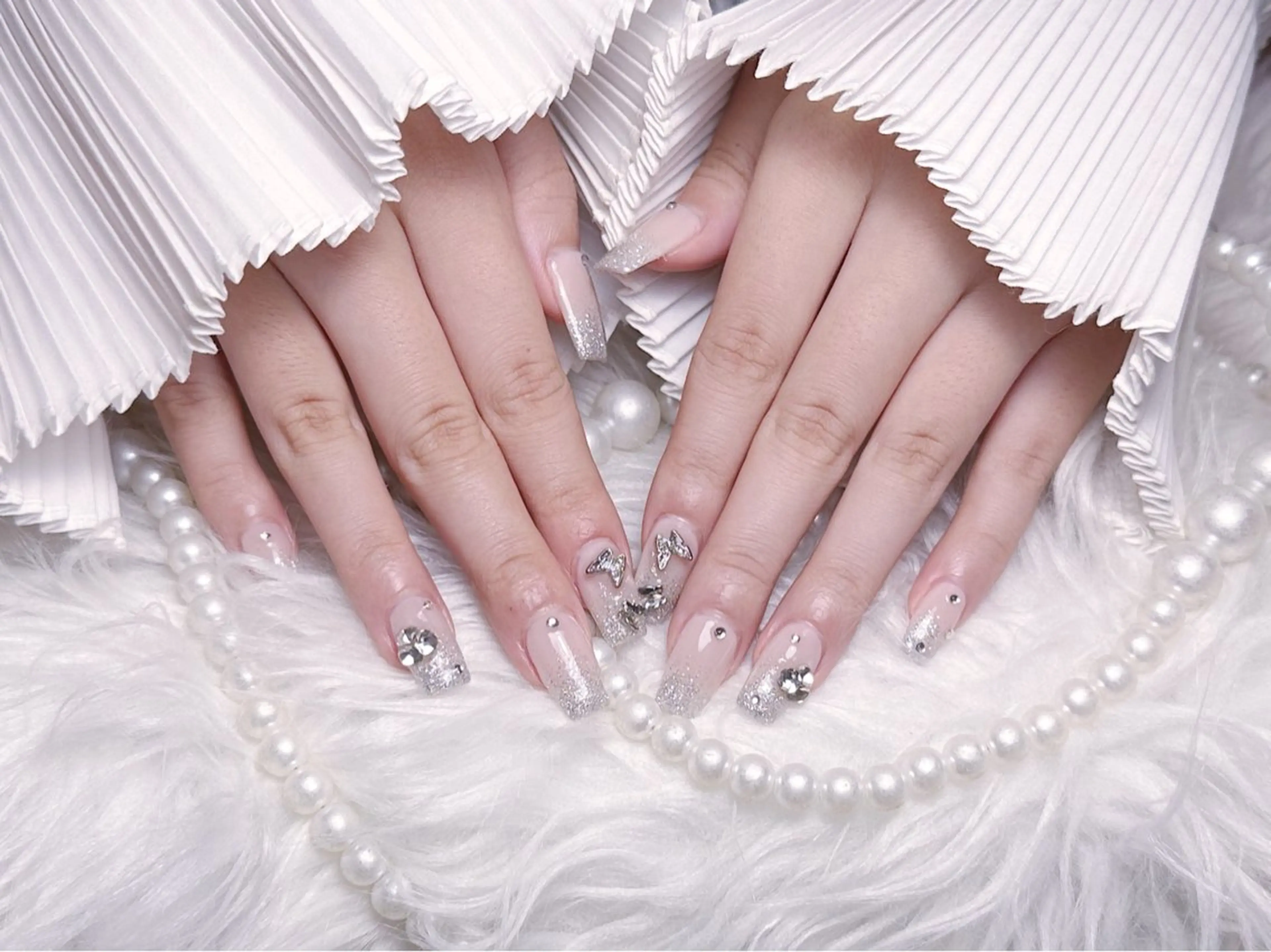 ネイル ☁️Minmin Tsuki💙🩵のネイルデザイン