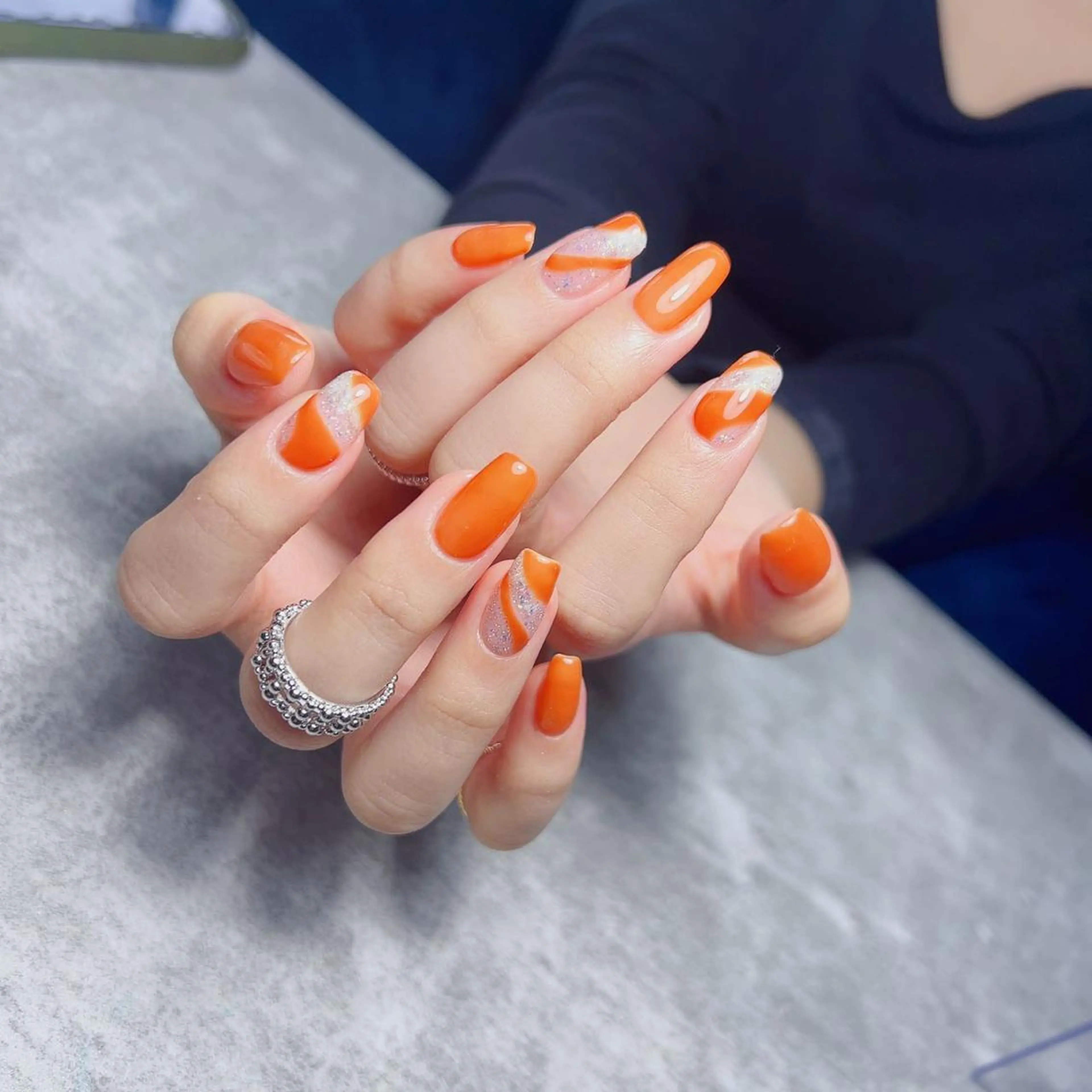 ミディアム 韓国風ヘア めぐみのネイルサロン 惠のネイルデザイン