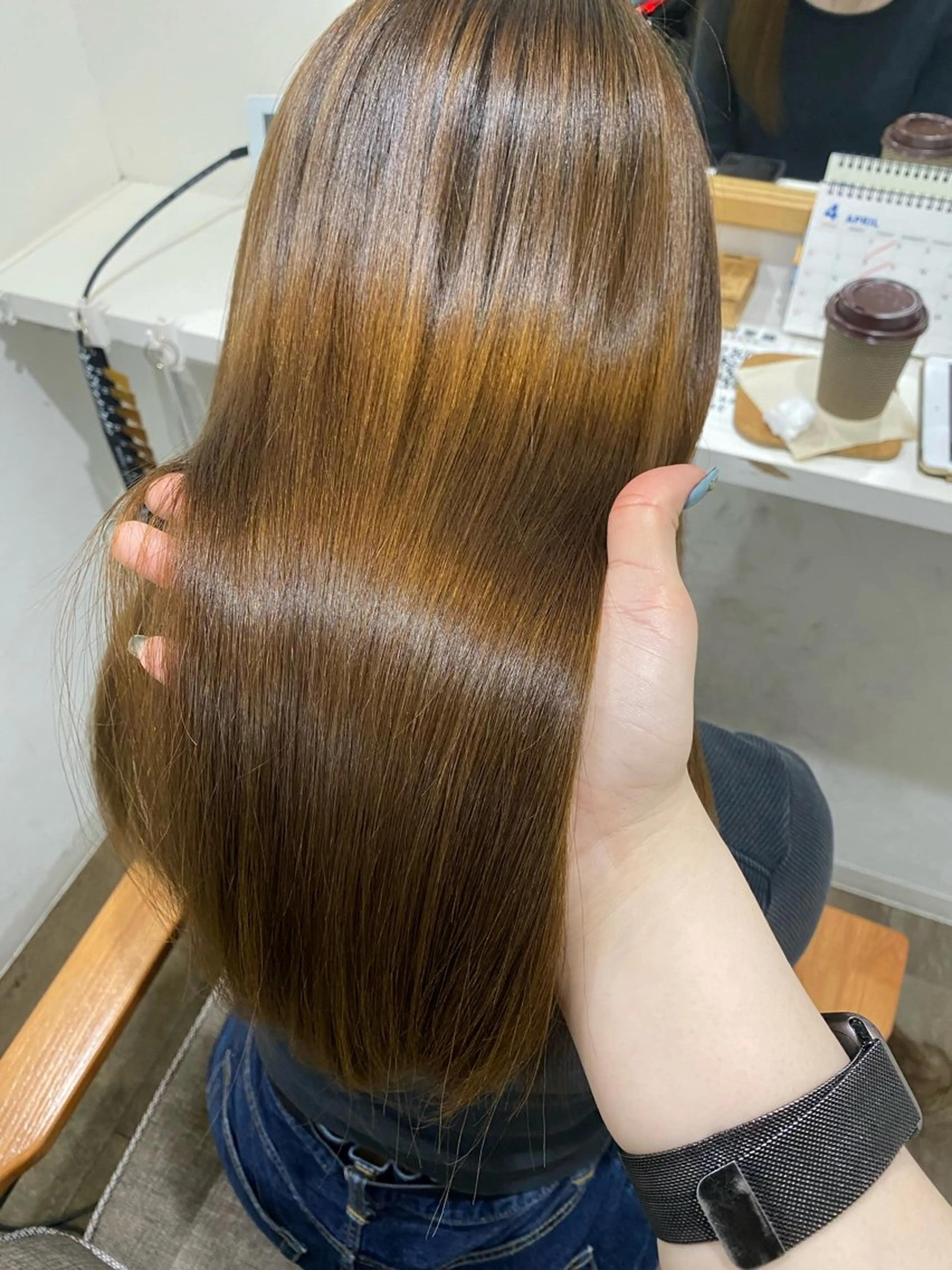 ロング カット 縮毛矯正 Jewel Box東梅田所属・髪質改善サロン 梅田/ヨナミネのヘアスタイル