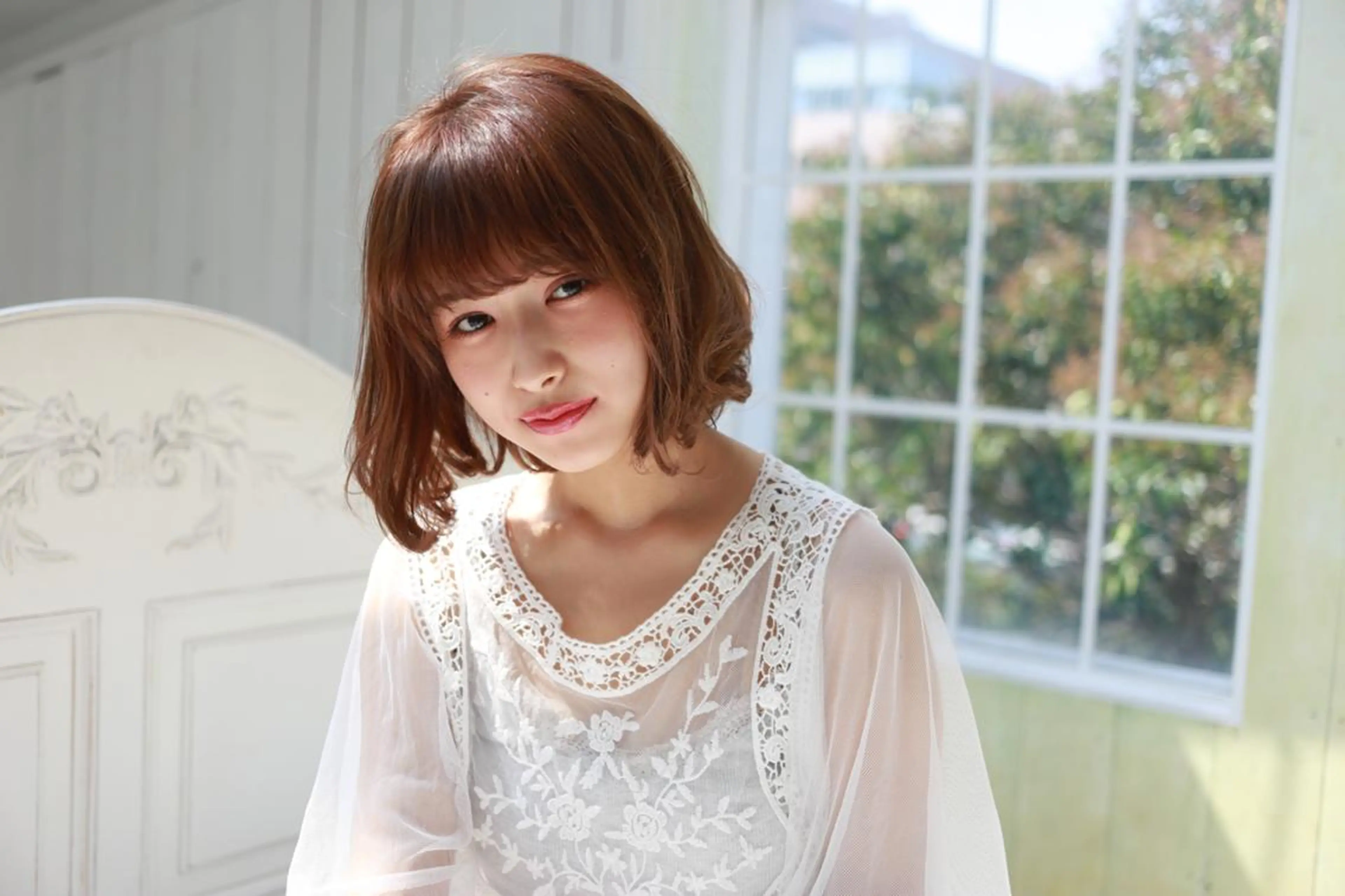 ミディアム ボブ アンブレラカラー💫 フェイスフレーミングのヘアスタイル