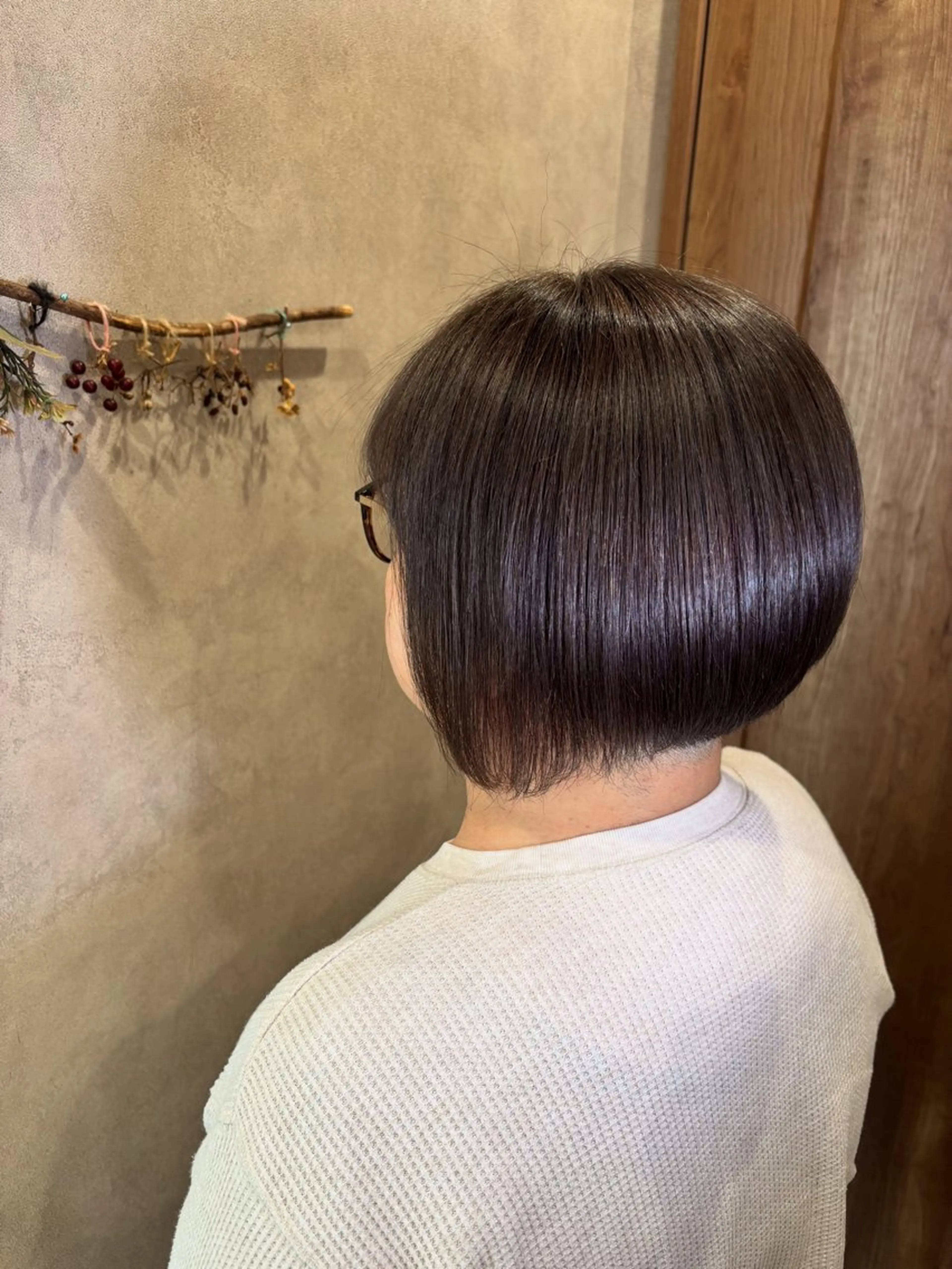 カット＋白髪染めカラー＋トリートメントの写真