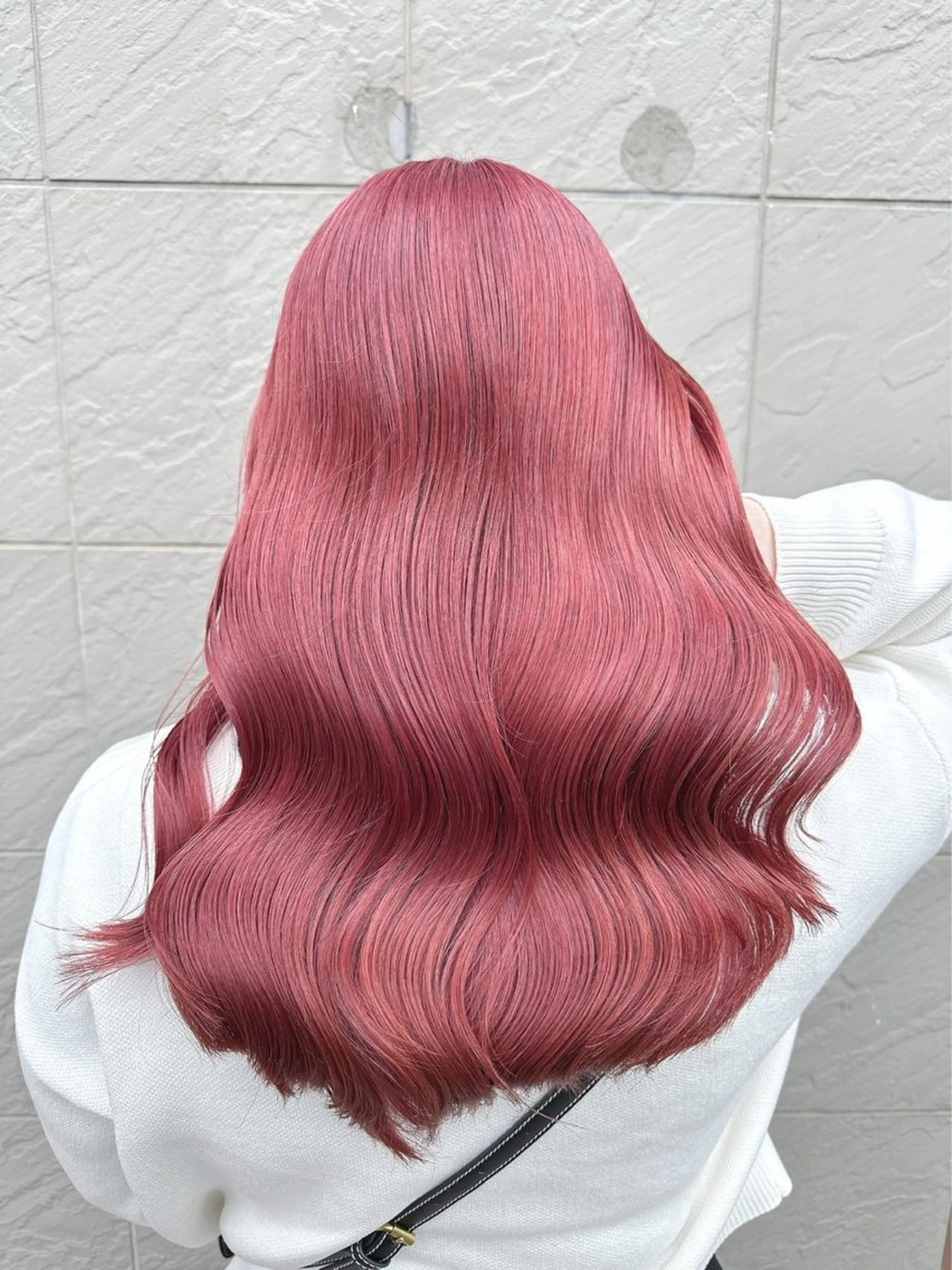 セミロング ピンクブラウン パープルカラー エクステ 髪質改善 ヘアカラー エクステ/髪質改善 🖤RYUSEI🖤のヘアスタイル