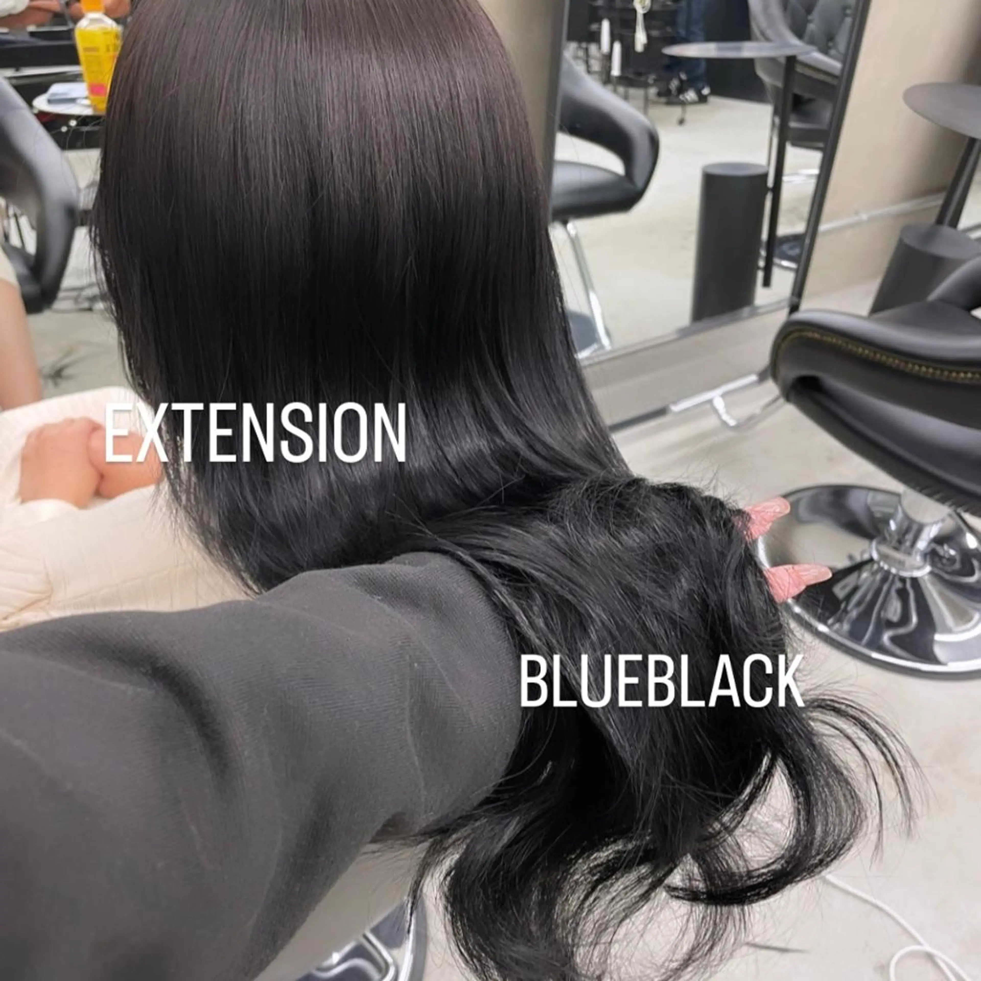 ロング カラー エクステ エクステ🩵ブリーチ 韓国ヘア🩵KAEのヘアスタイル