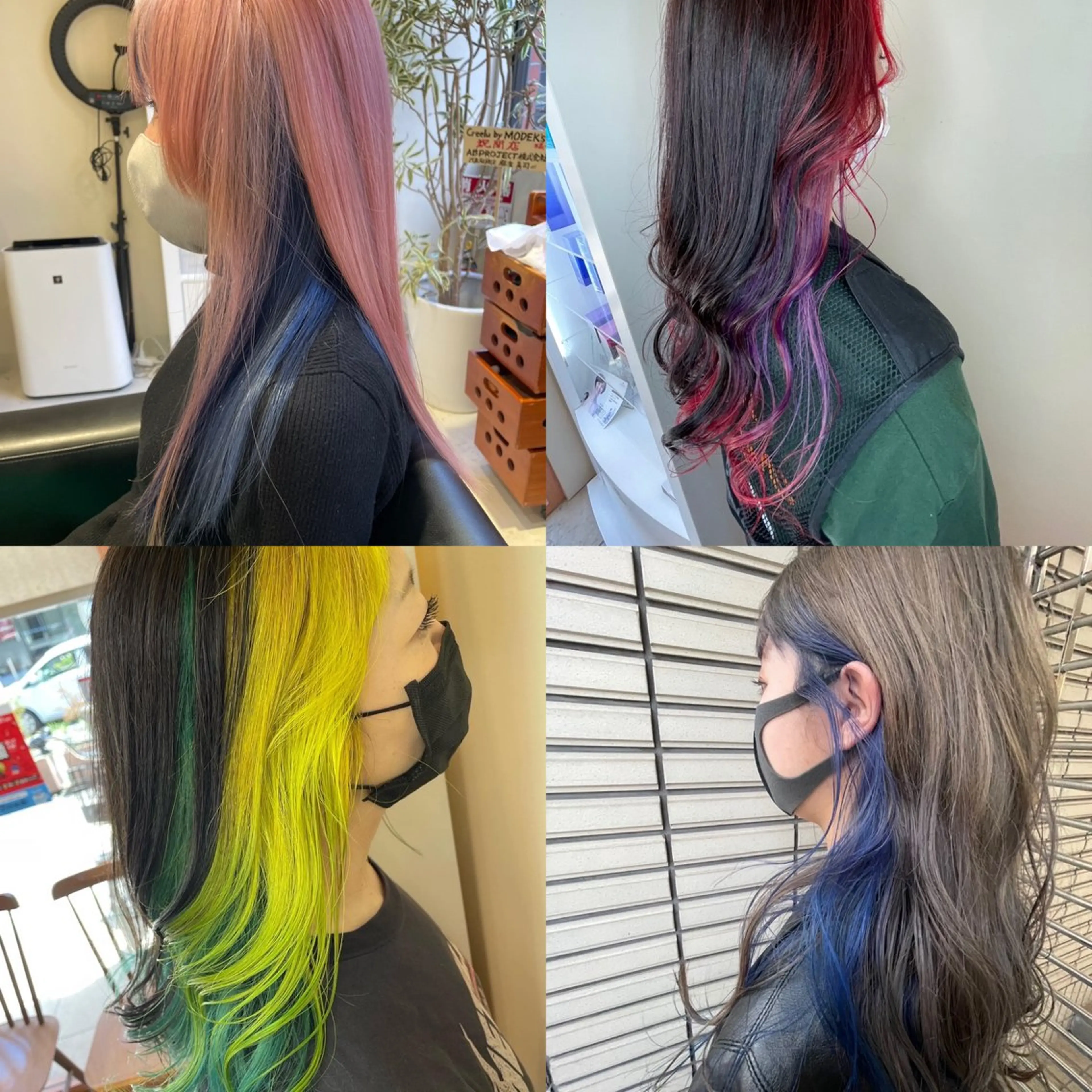 ミディアム カラー NINE＋/代表 ブリーチ特化型サロンのヘアスタイル