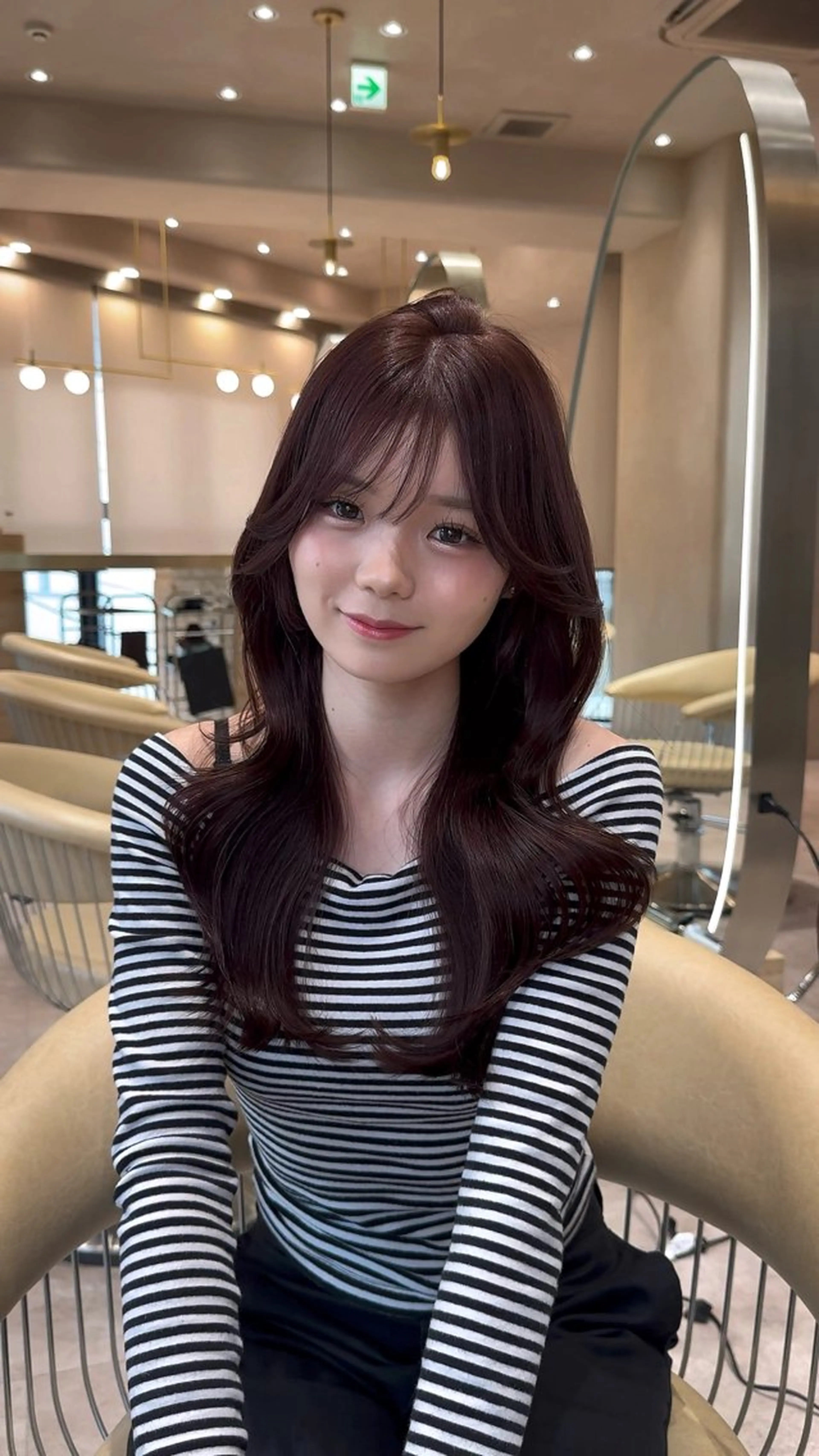 セミロング カット ヘアカラー トリートメント 韓国ヘア/ベージュ カラー/髪質改善/涼のヘアスタイル