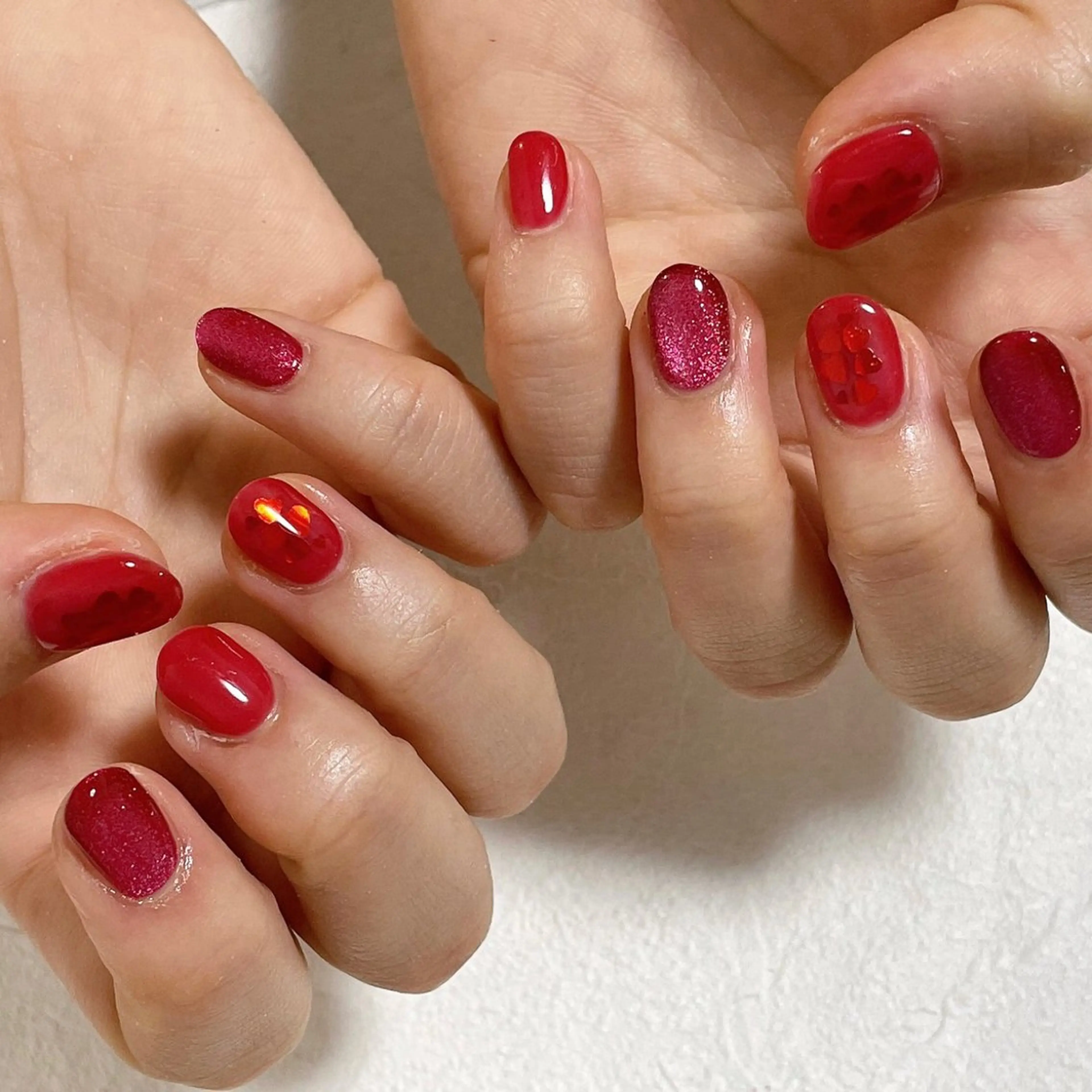 ネイル オーロラネイル フットネイル フレンチネイル ジェルネイル 韓国ネイル Mogu nail 二子玉川のネイルデザイン