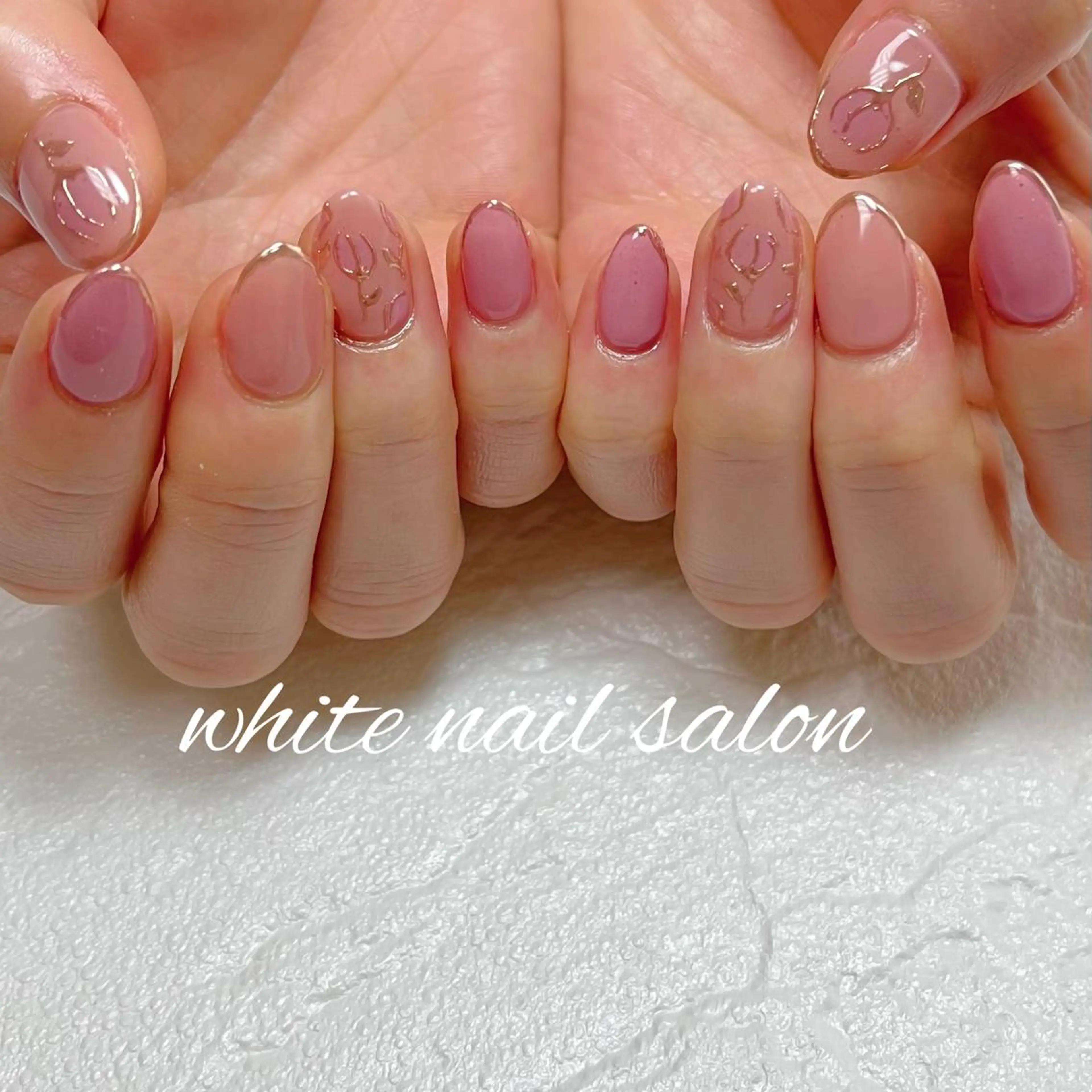 ネイル フットネイル ジェルネイル ハードジェル ラメ(グリッター) 持ち込み ハンドネイル white nail salonのネイルデザイン
