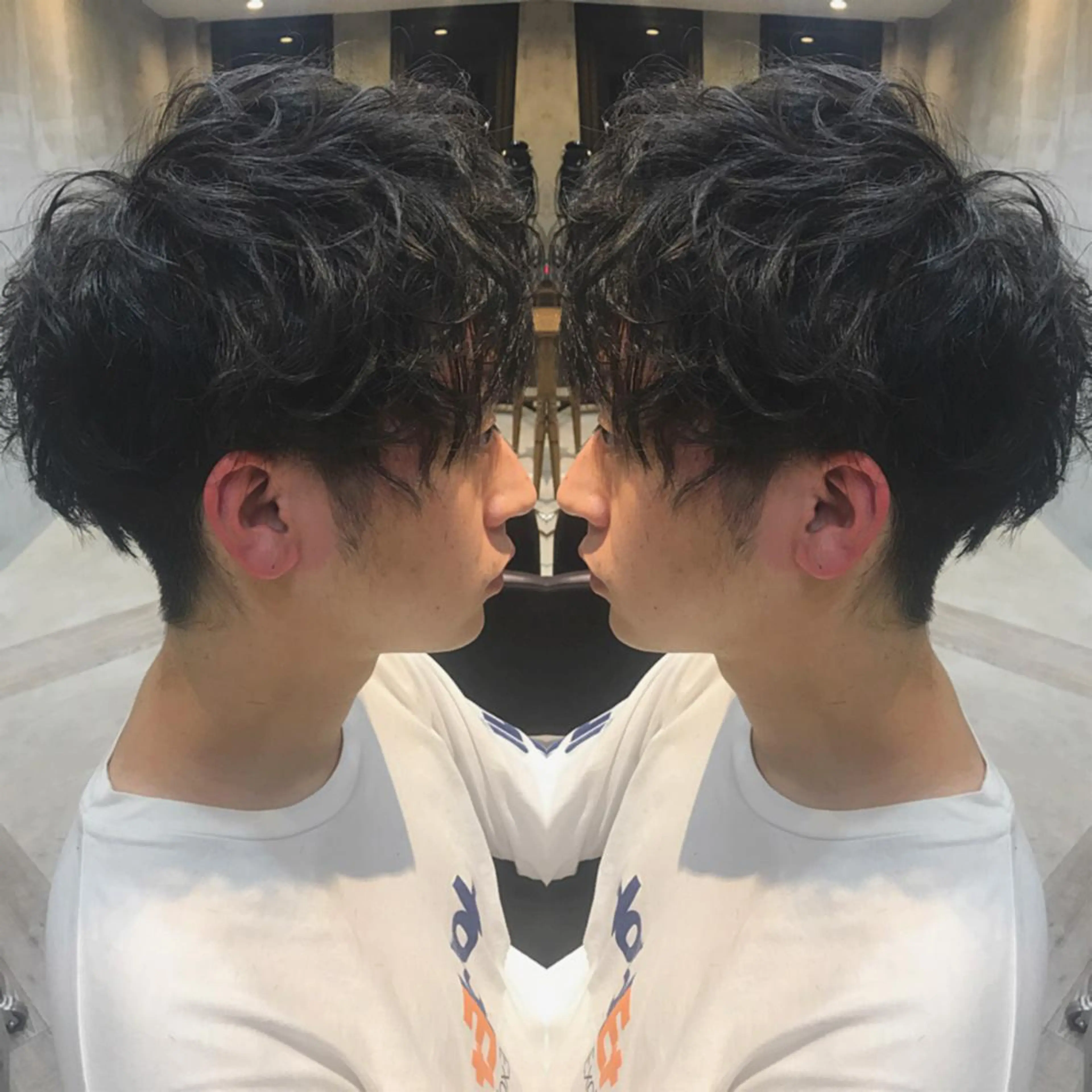 ショート パーマ メンズ cecil hair所属・重政 和樹のヘアスタイル