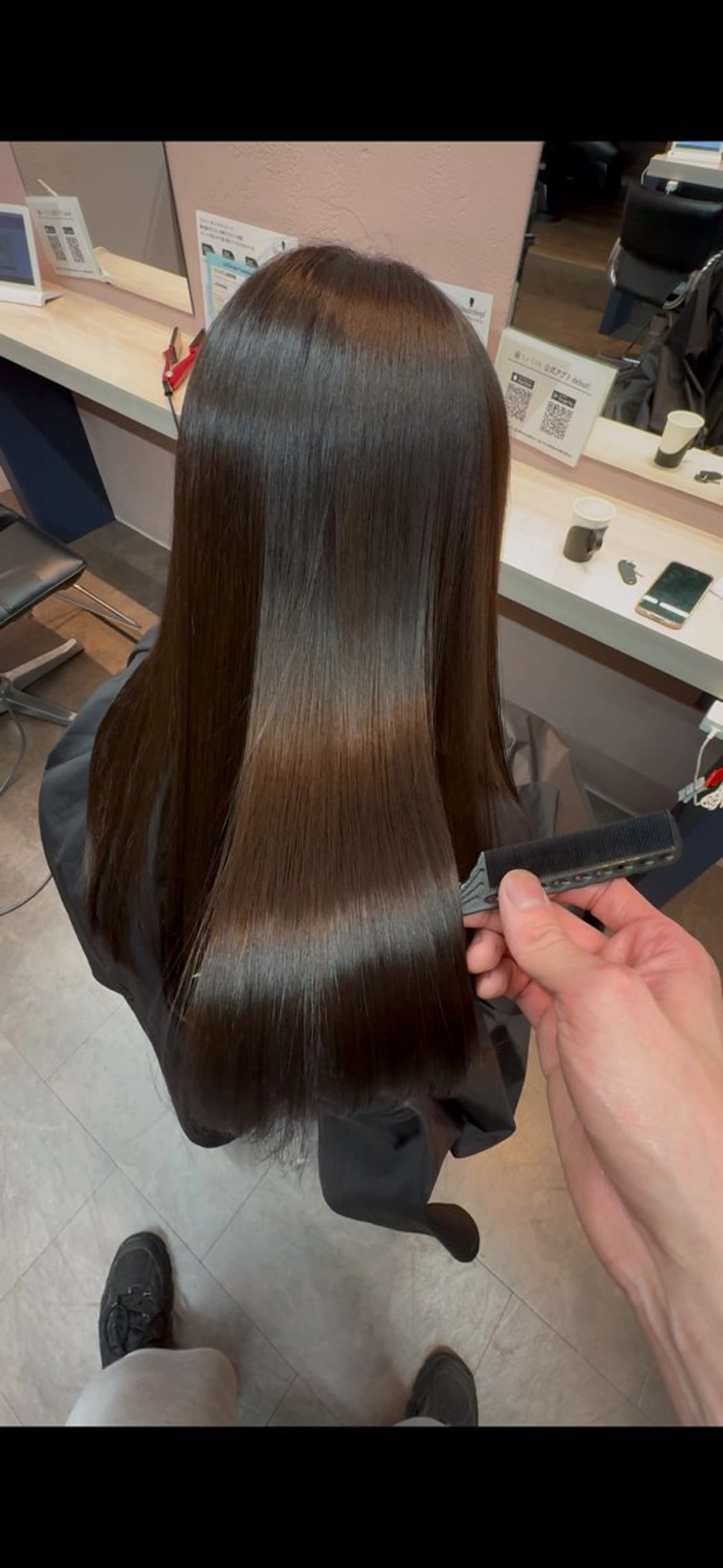 【サラサラ艶々✨💫】カット＋ナチュラルカラー＋髪質改善トリートメントの写真