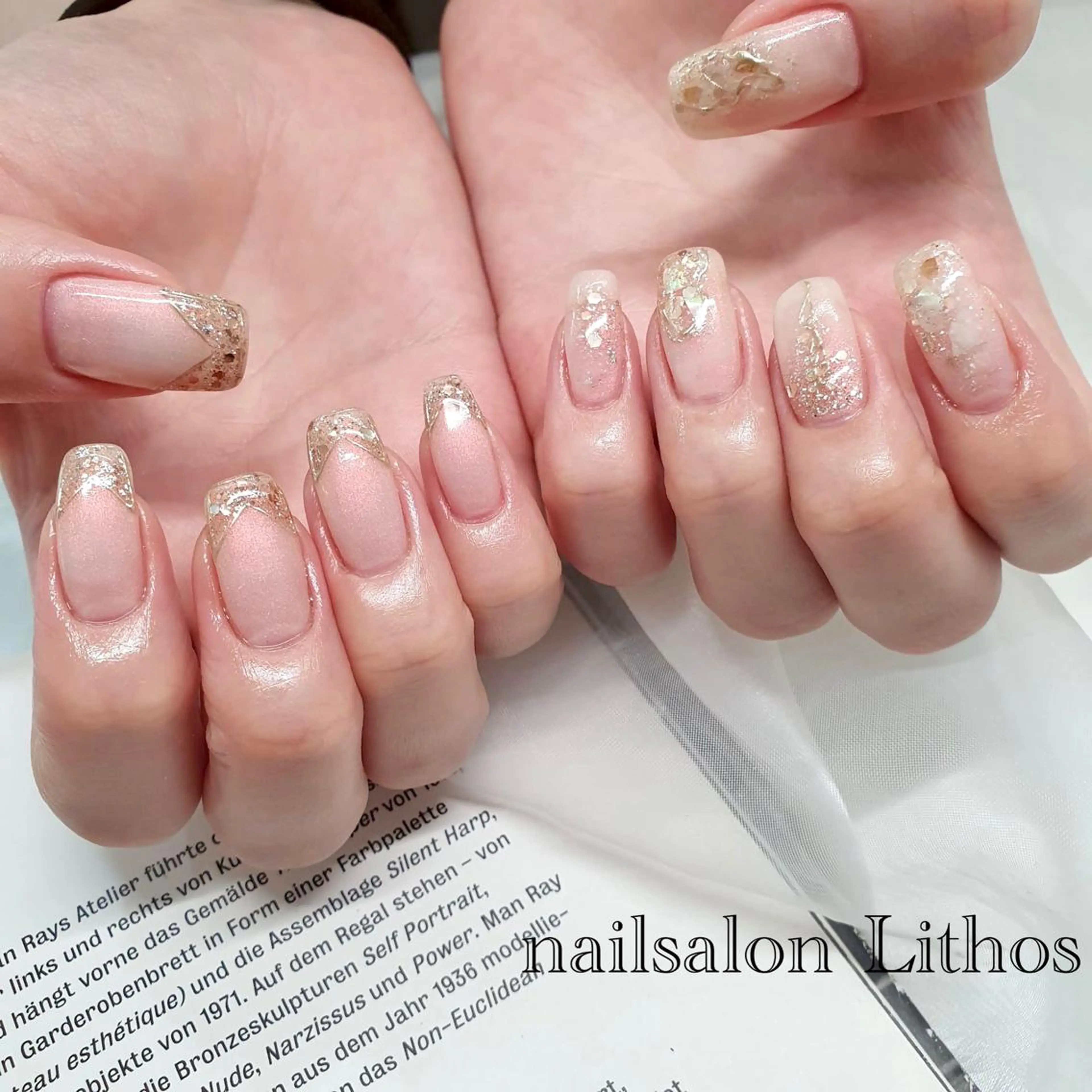 ネイル ニュアンスネイル nailsalon Lithos所属・nailsalon Recontreのネイルデザイン