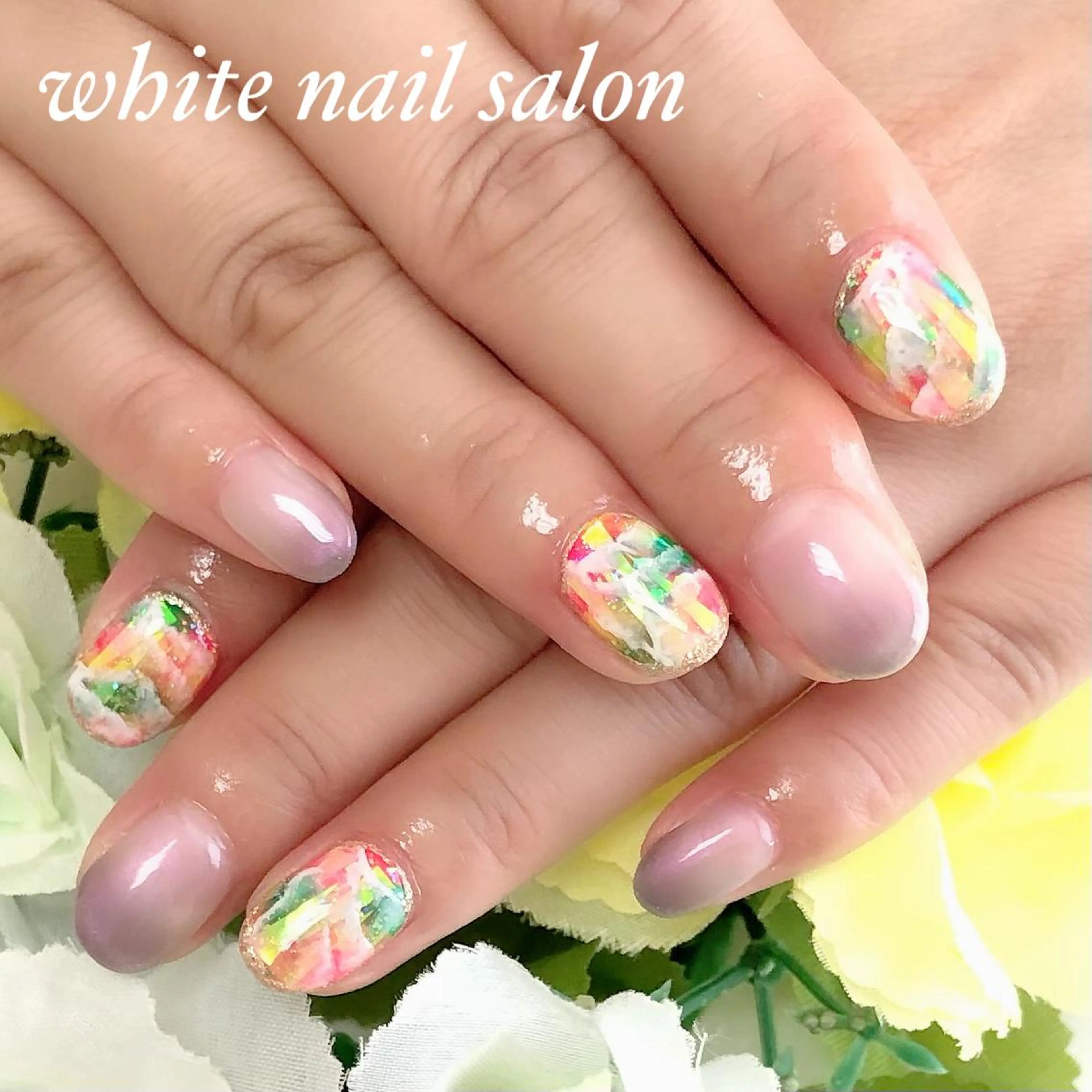 ネイル アートネイル フレンチネイル ジェルネイル ハードジェル 持ち込み ハンドネイル white nail salonのネイルデザイン