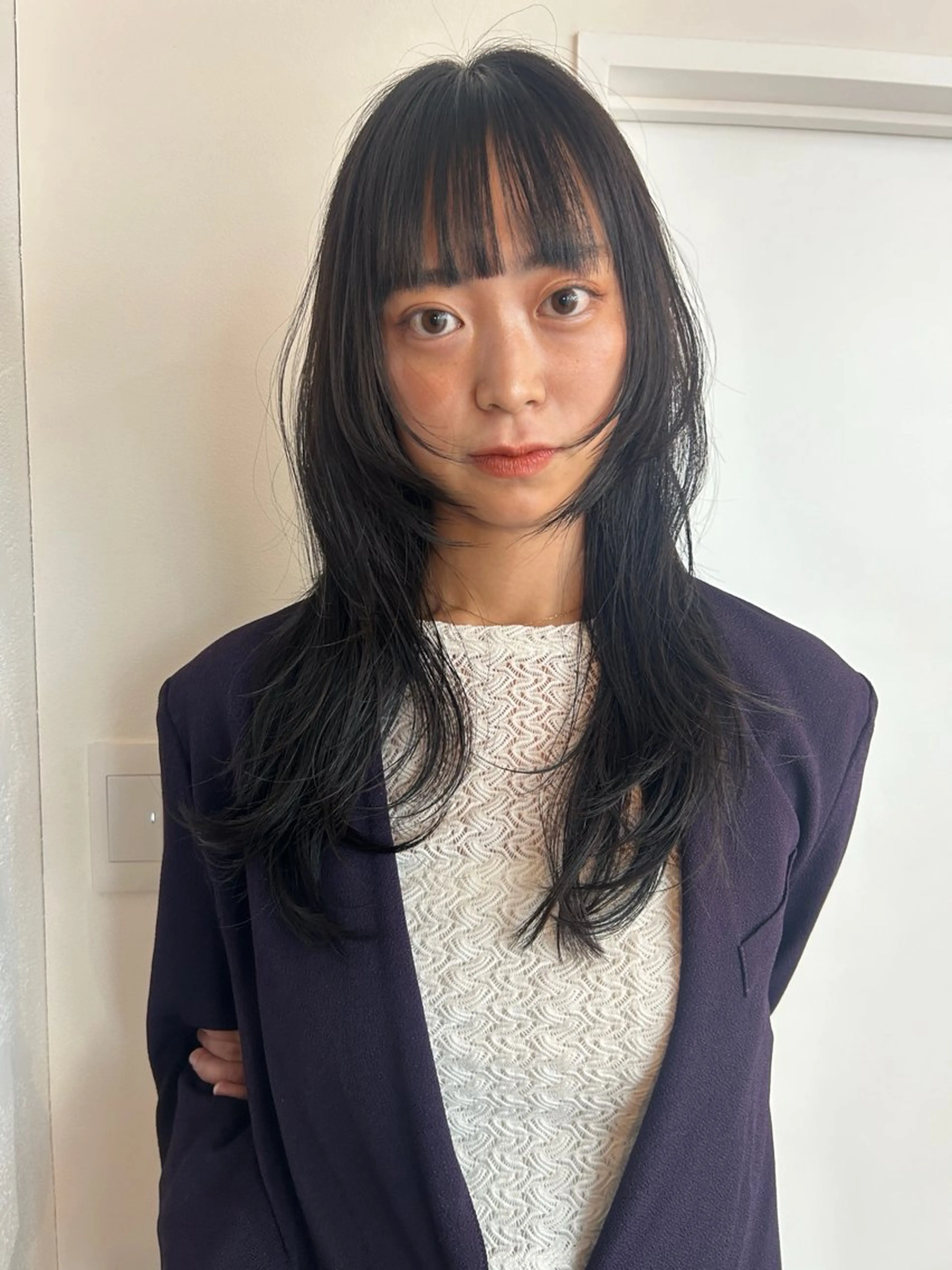 ロング レイヤーカット/ 透明感カラーmikuのヘアスタイル