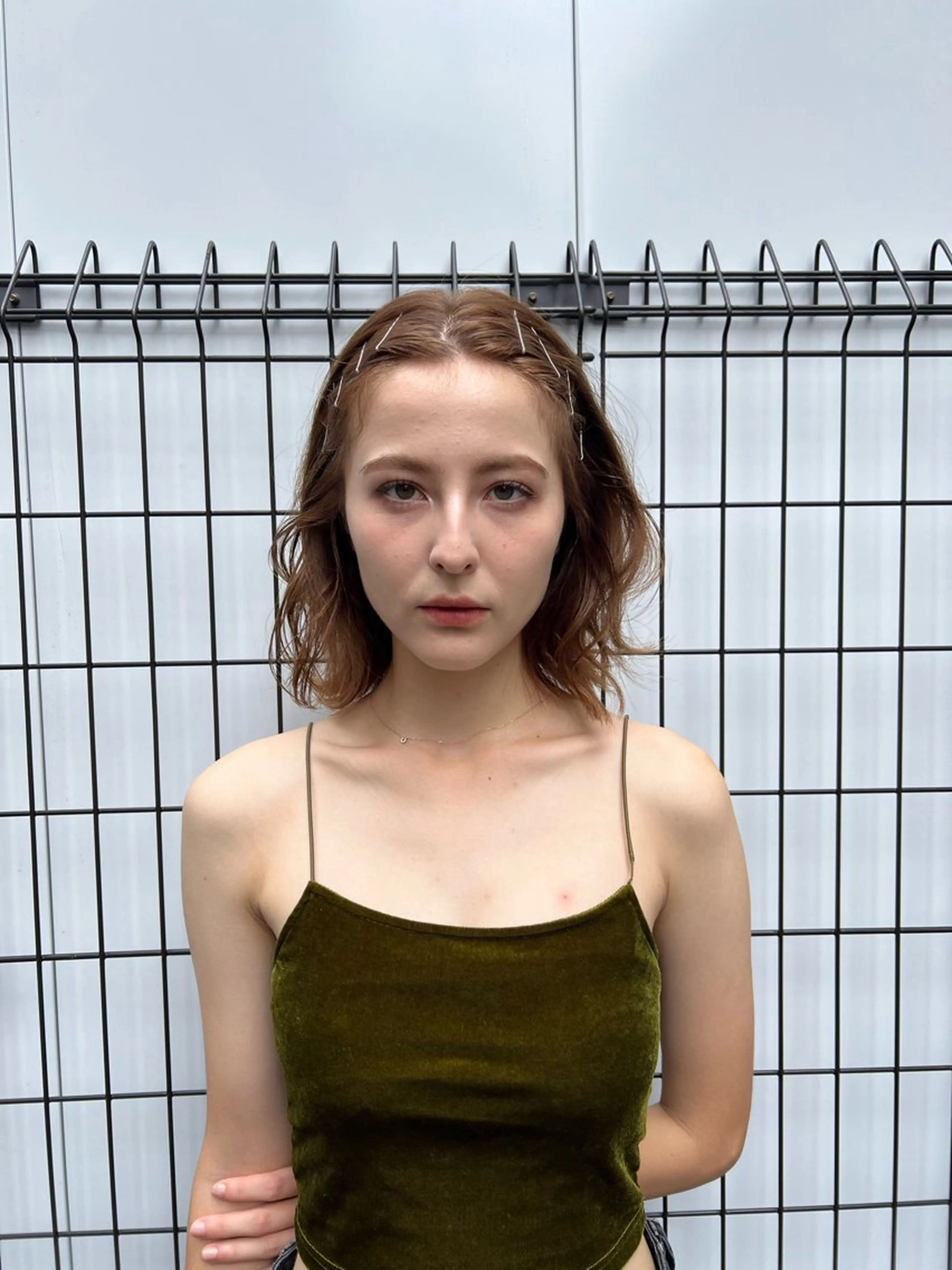 セミロング カラー ヘアアレンジ ヘアカラー パーマ×透明感カラー MIOのヘアスタイル