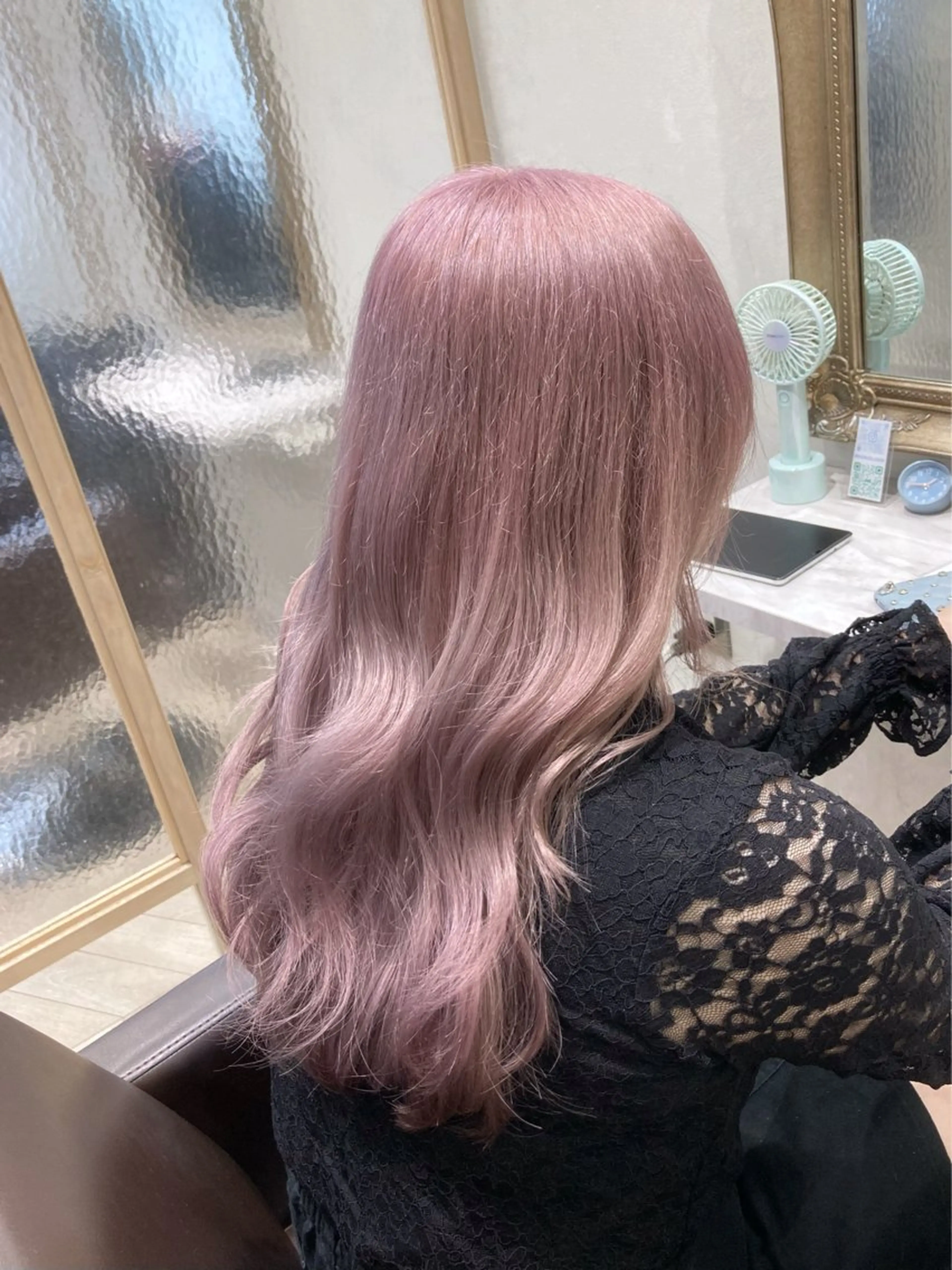 ロング カラー ブリーチ 菅村 緋莉🎀ガーリーヘアのヘアスタイル