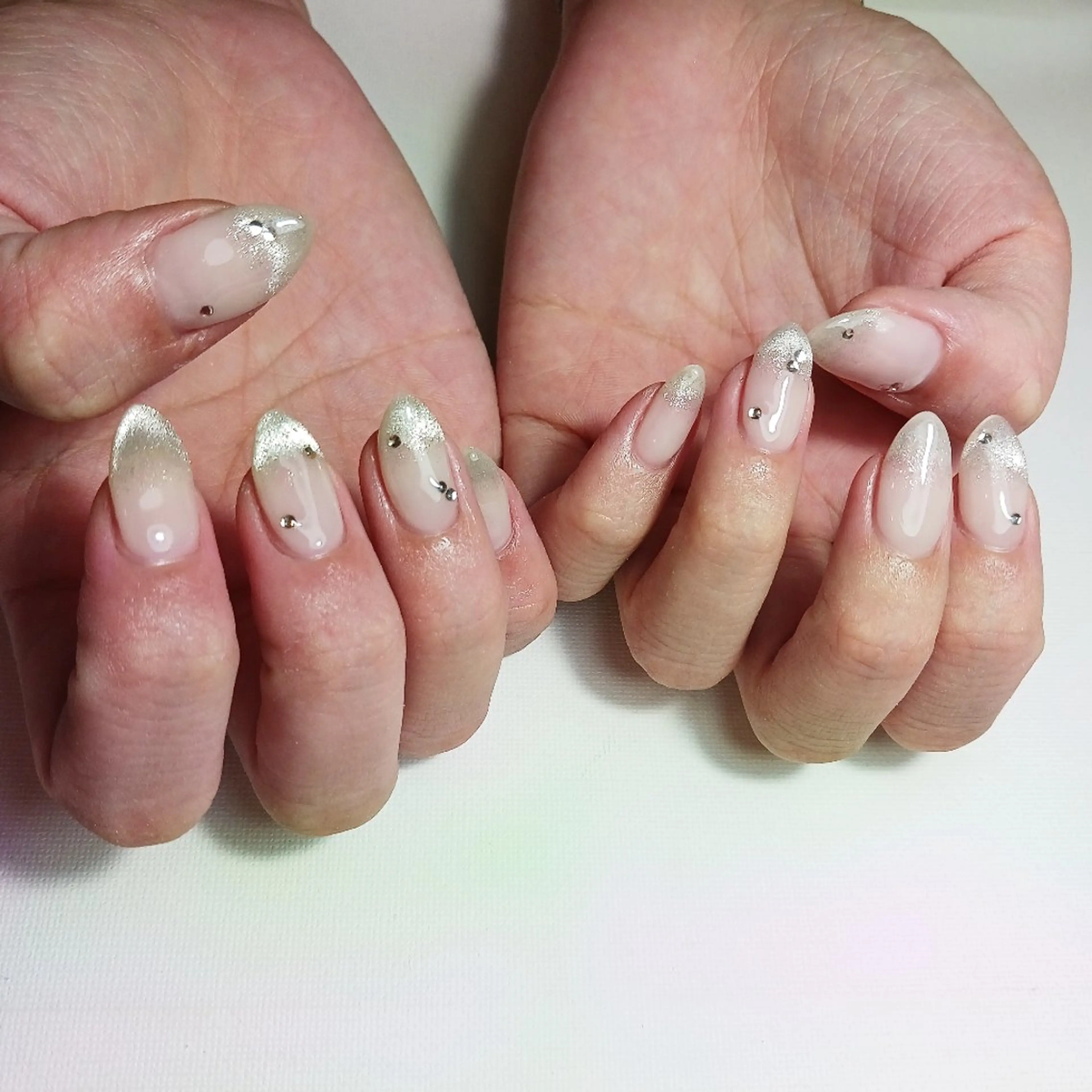 ネイル ジェルネイル グラデーション マグネットネイル 持ち込み ショートネイル ハンドネイル owlnail /持込みデザイン専門のネイルデザイン