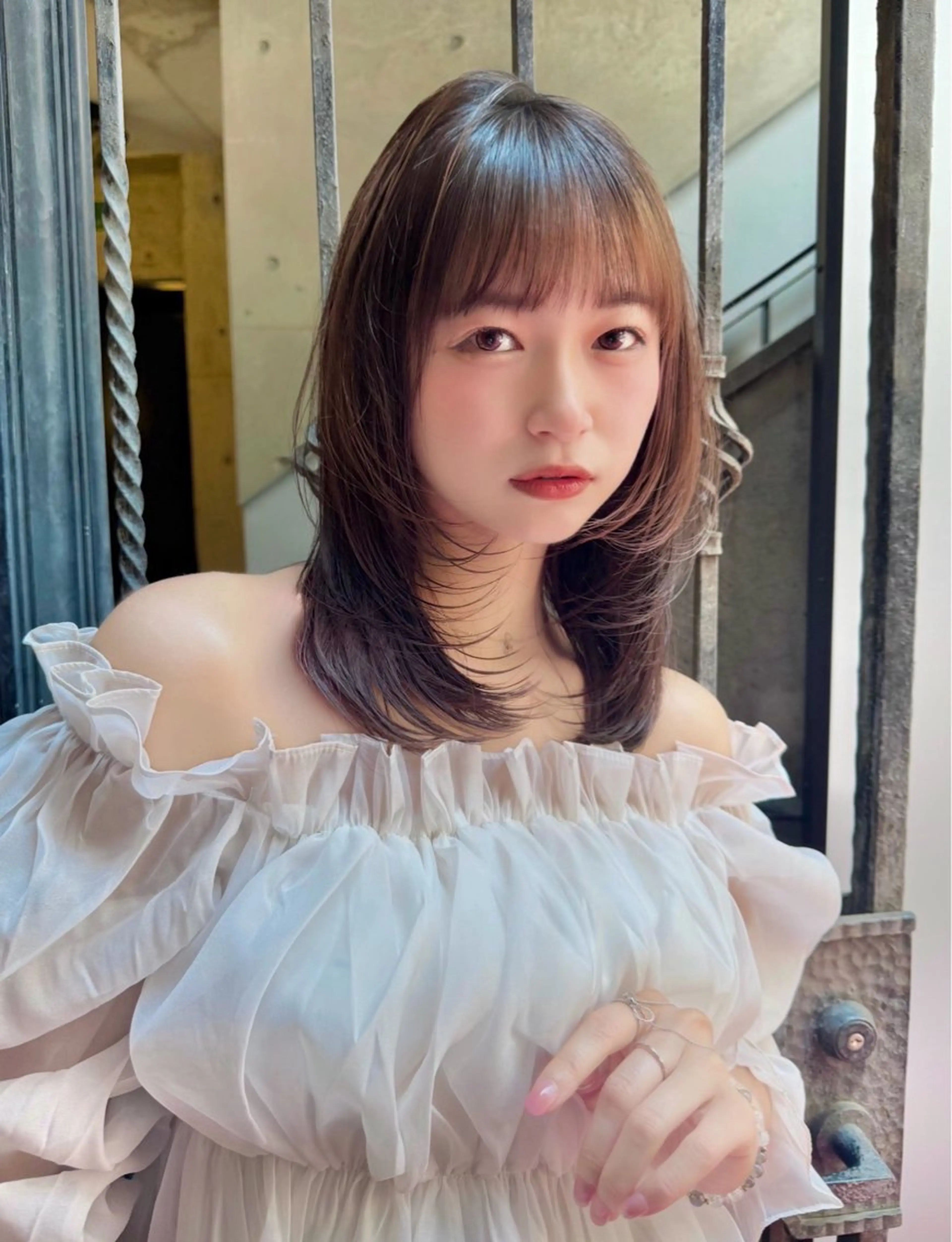 セミロング レイヤーカット MINX aoyama所属・荻野 宗一郎のヘアスタイル