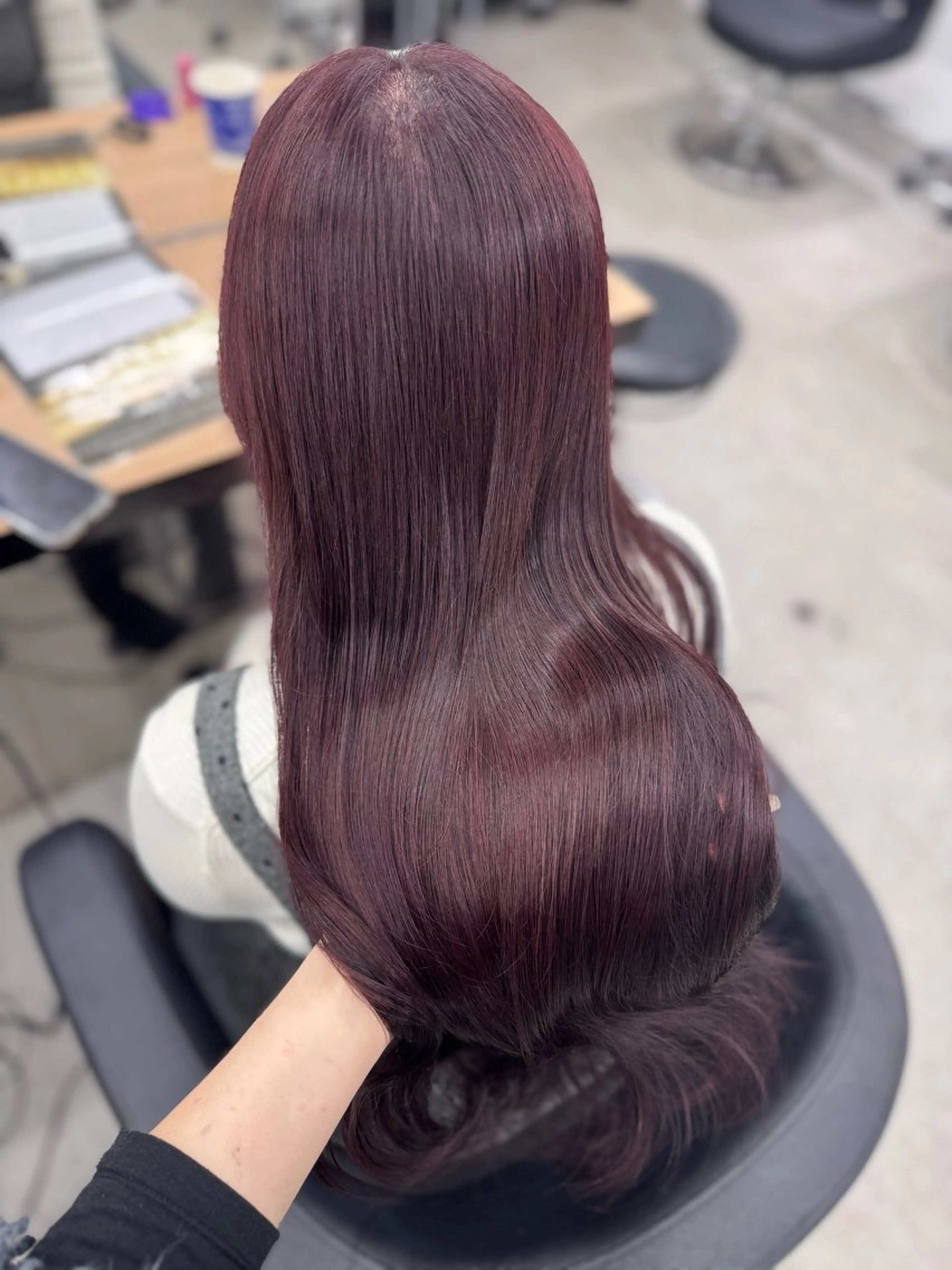 ロング カット ヘアカラー ブリーチなし透明感 カラー/MISANOのヘアスタイル