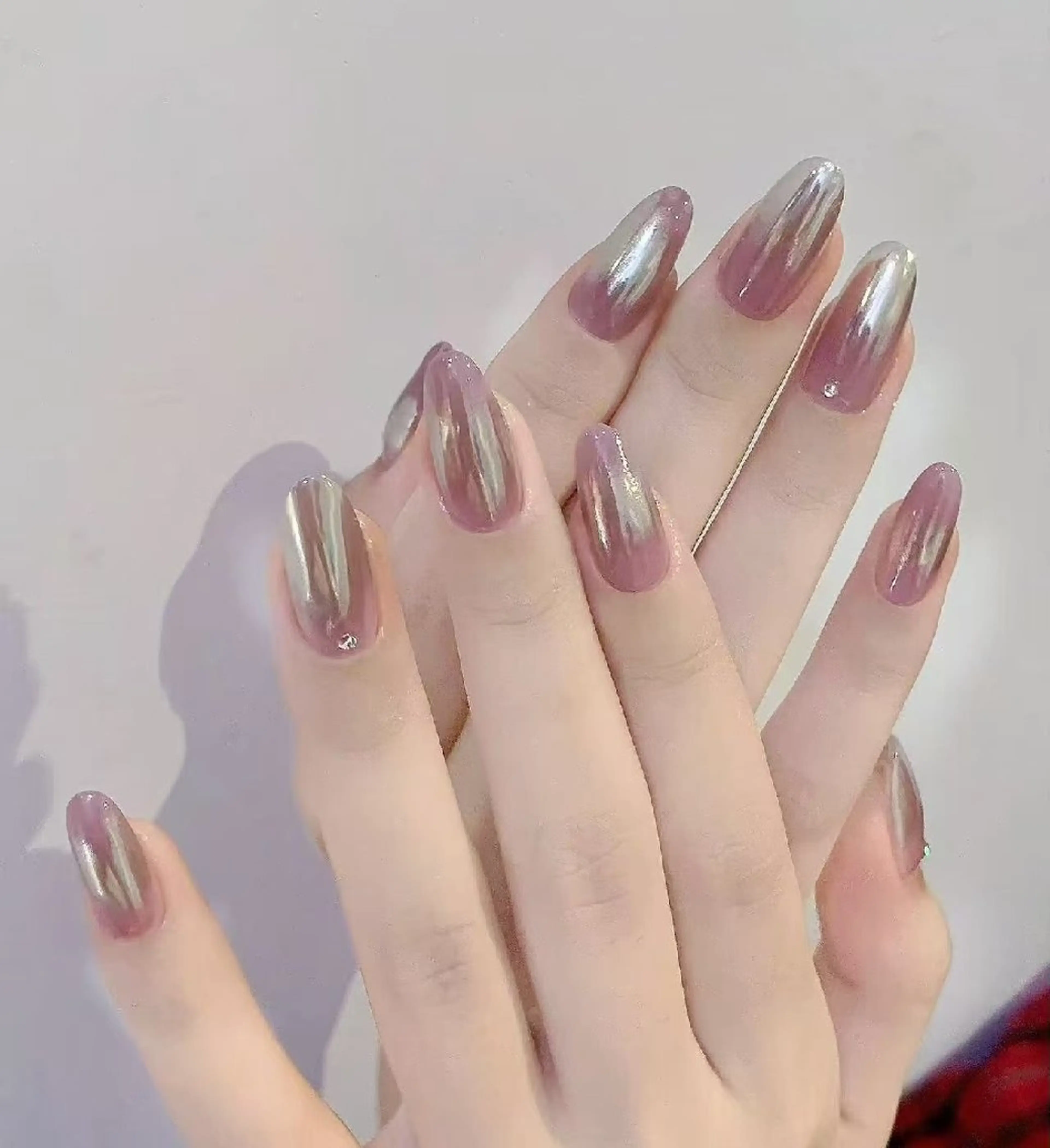 ネイル フラワーネイル フレンチネイル ジェルネイル ガラスフレンチ ハート ハンドネイル Oomiya 服部のネイルデザイン