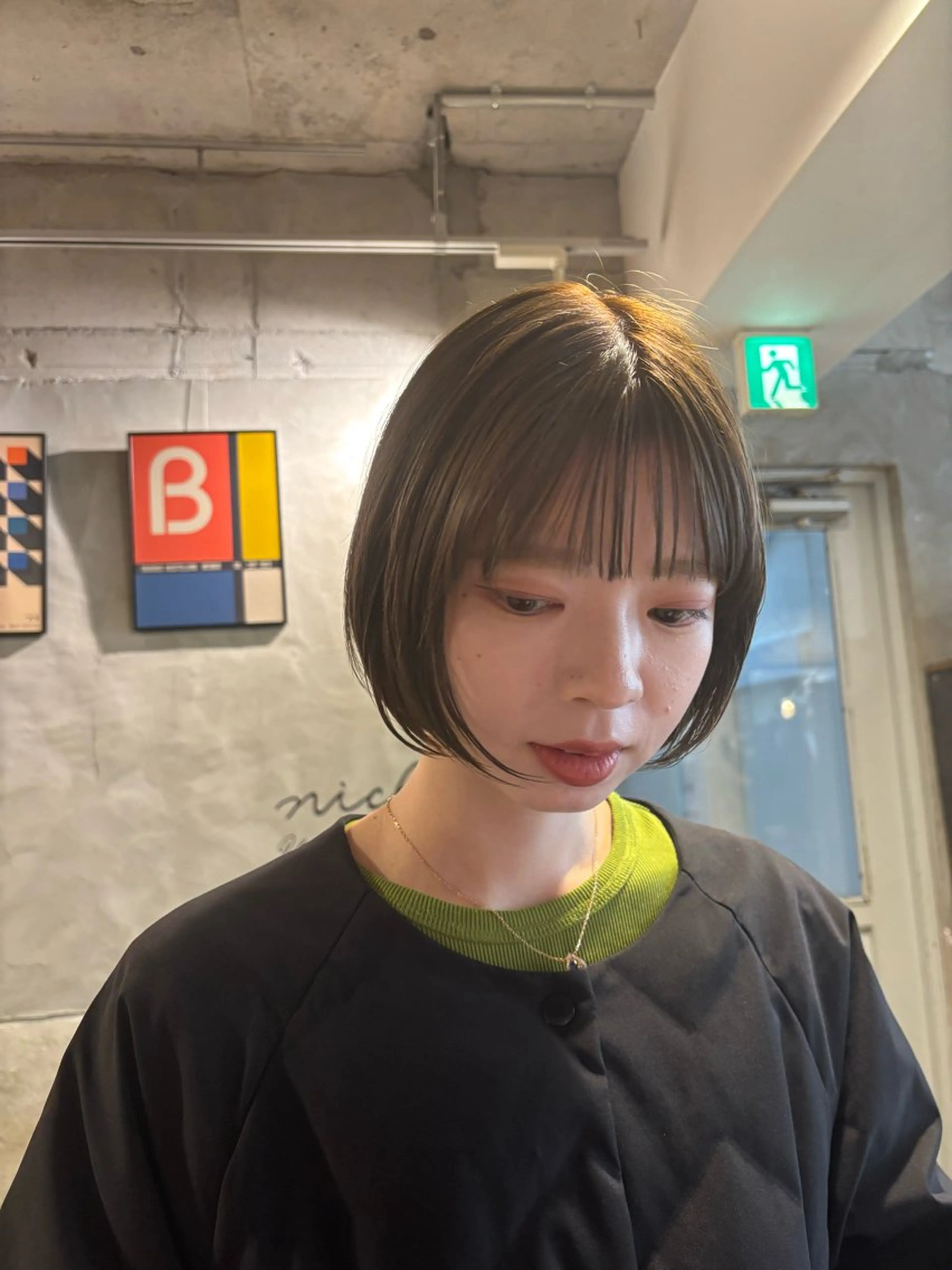 ショート カラー カット ヘアカラー トリートメント 落合 妙佳のヘアスタイル