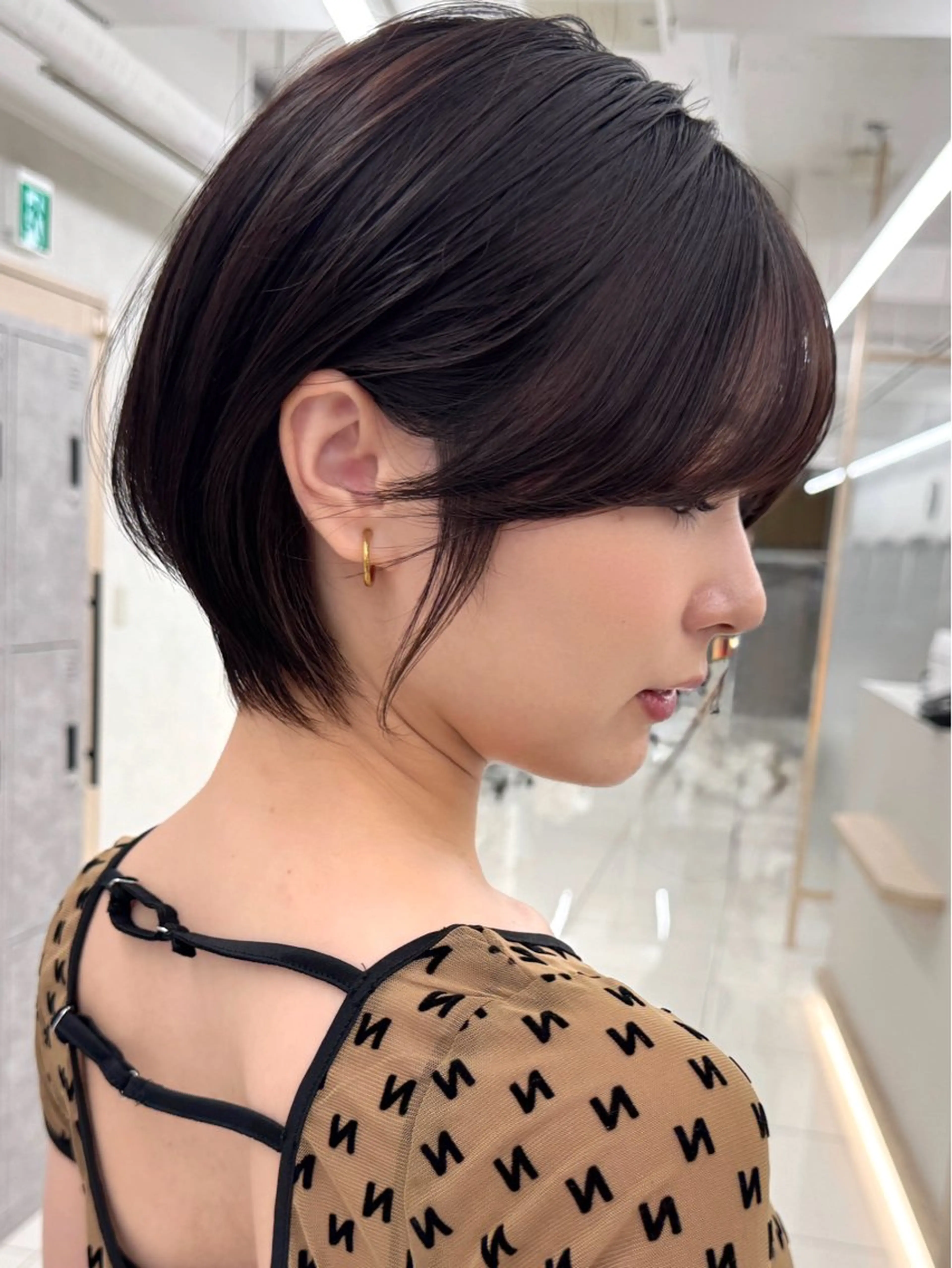 ショート ショートボブ ボブ 顔周りカット ショートヘア カット レイヤー/韓国/ 顔周り/しんやのヘアスタイル