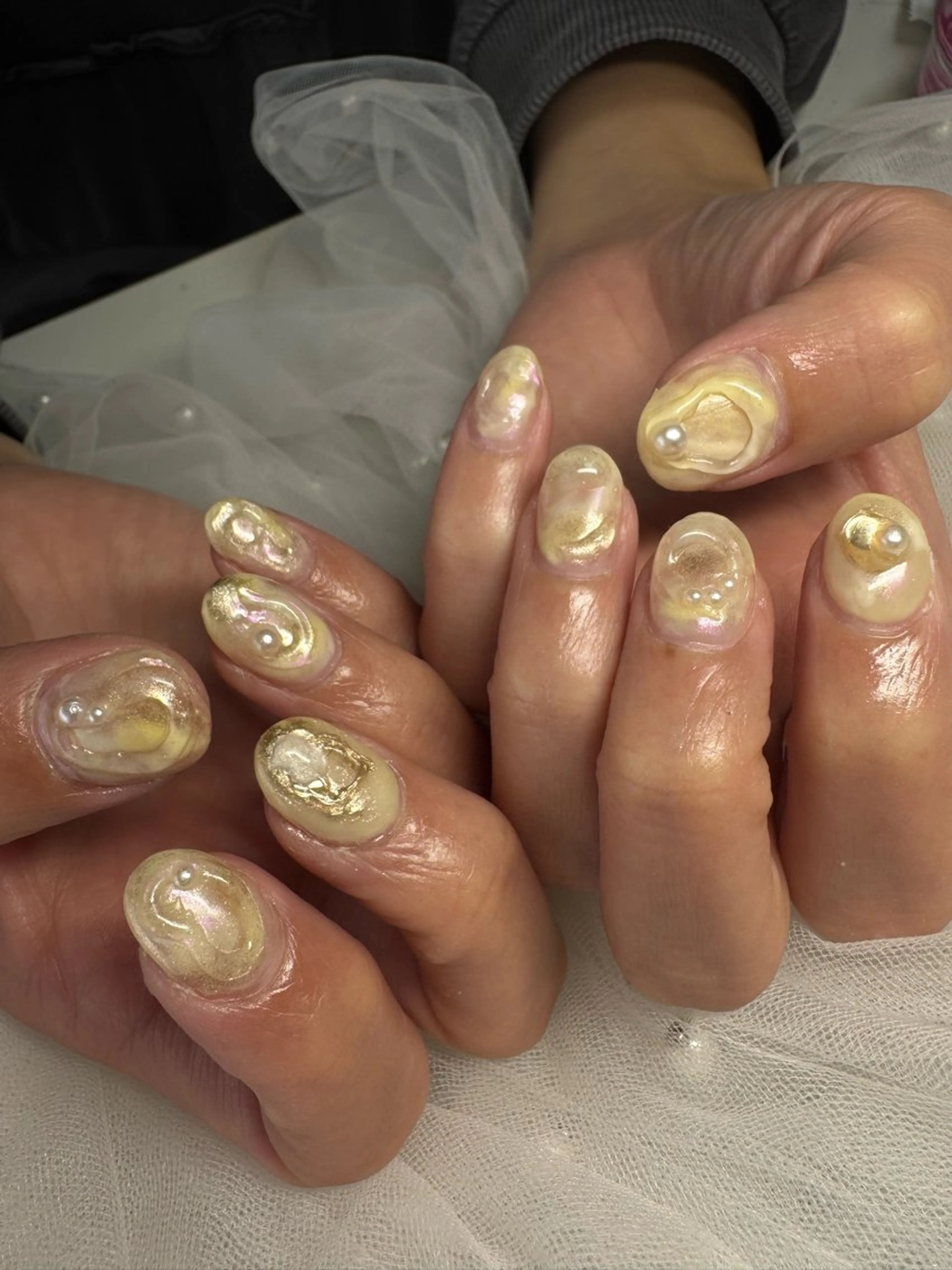 ネイル ハンドネイル estrela 🍑のネイルデザイン