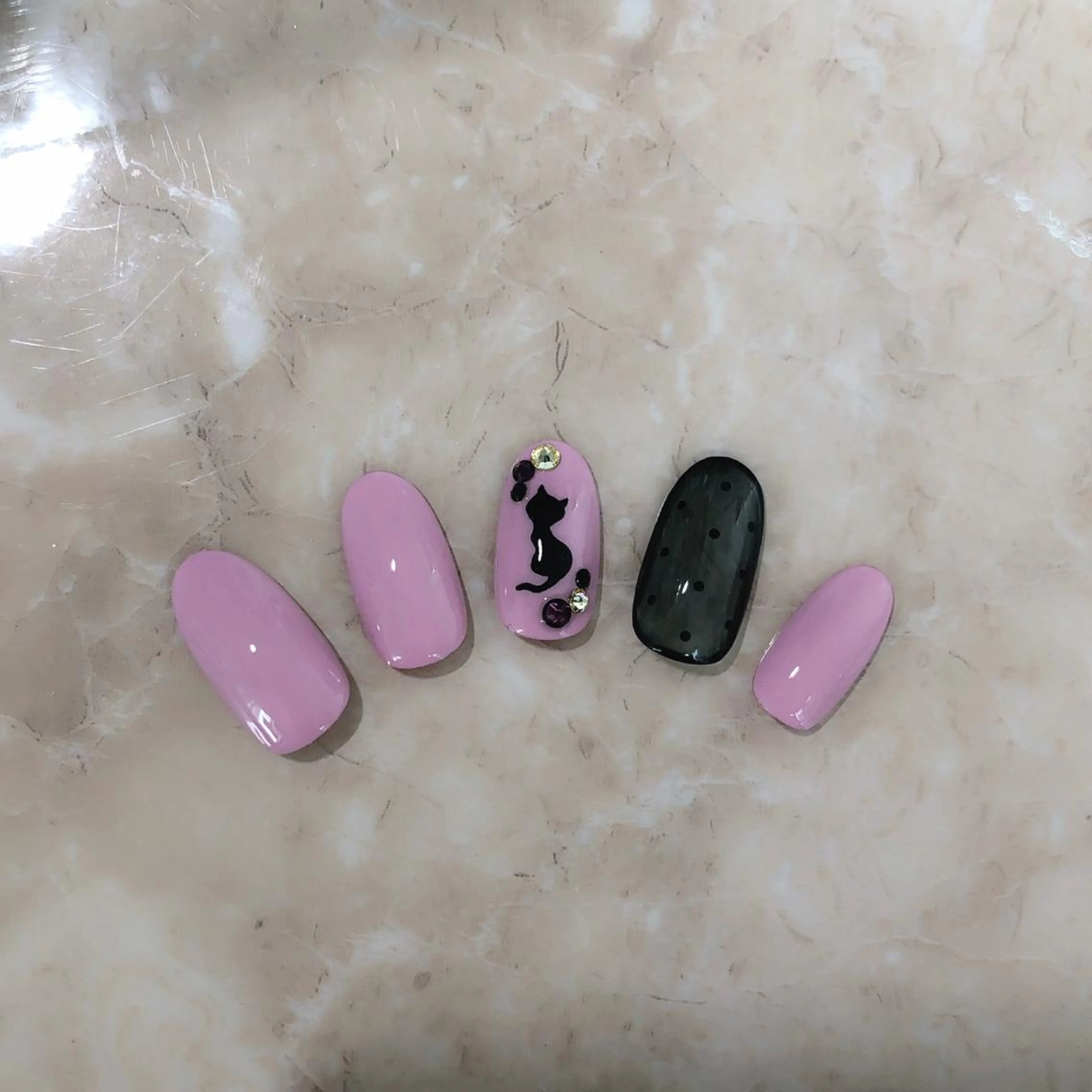 ネイル ピンク 木村 瑞希のネイルデザイン