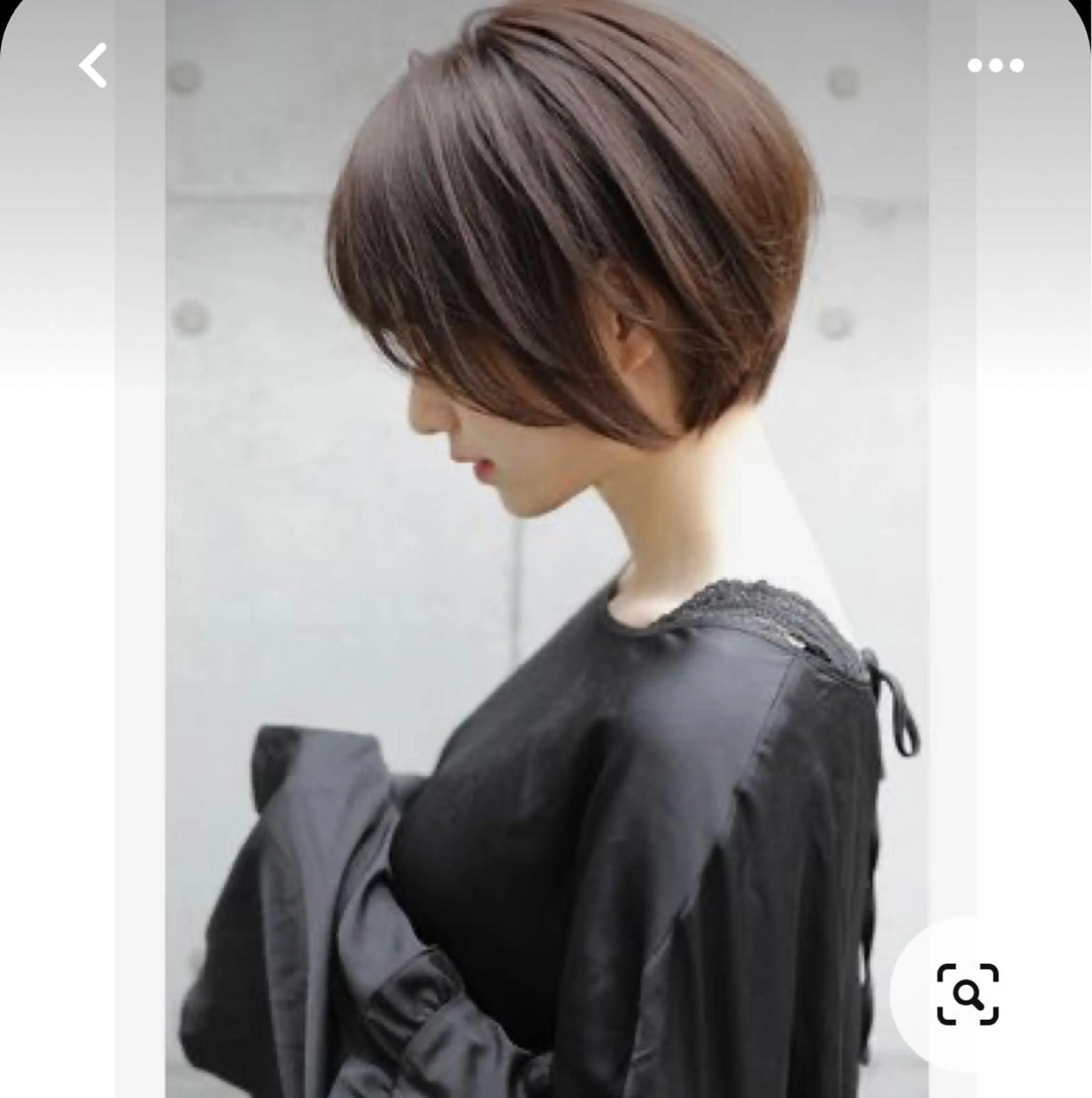 ショート ボブ 似合わせカット 小林愛奈のヘアスタイル