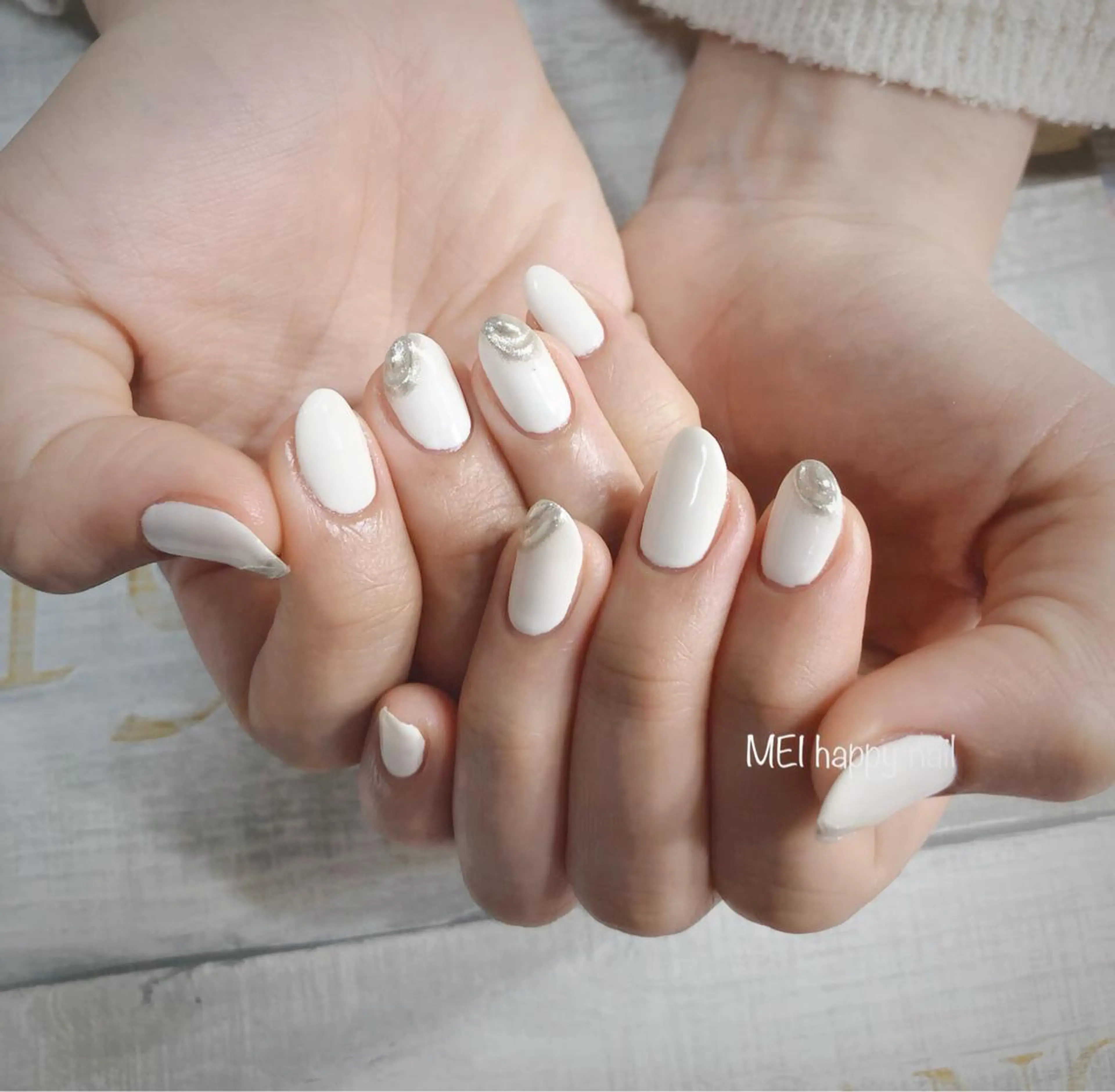 ネイル 北浦和 自爪育成ケアのネイルデザイン