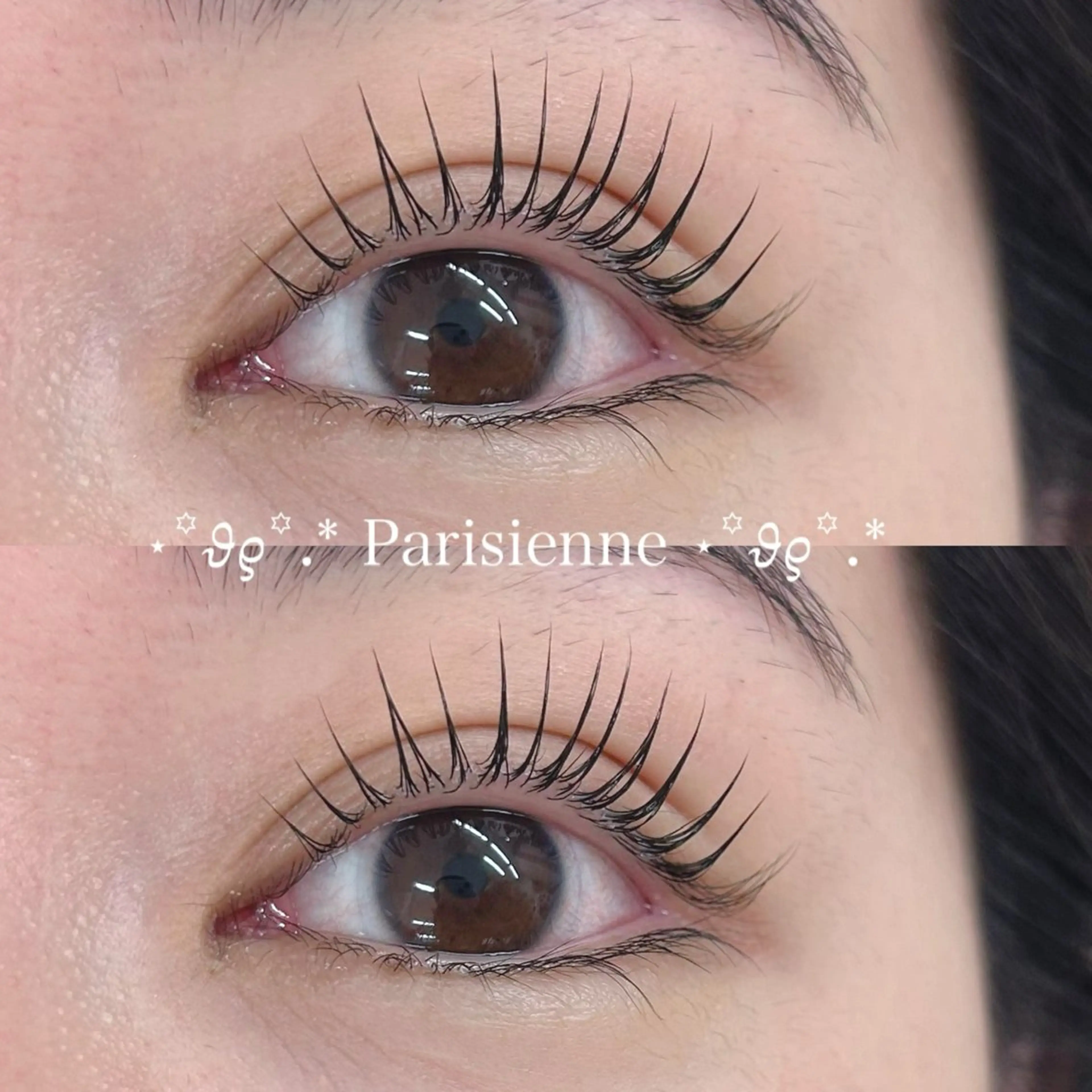 マツエク・マツパ 束感まつ毛 韓国風マツエク パリジェンヌラッシュリフト まつげパーマ 一重×まつ毛パーマ イトウ フウミのマツエク・マツパデザイン