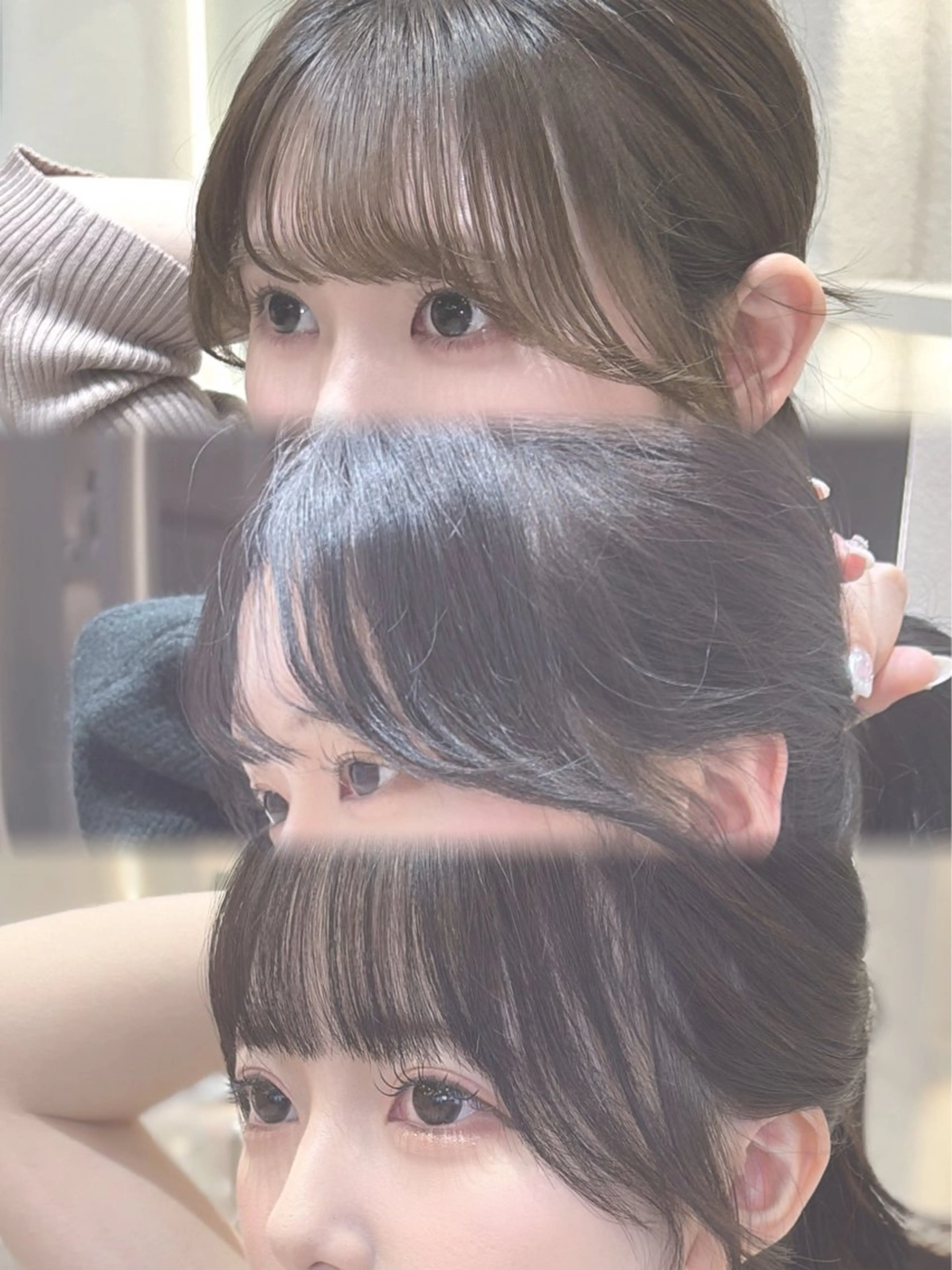 ロング カット 上品♡韓国レイヤー ‎🤍のの‎🤍のヘアスタイル