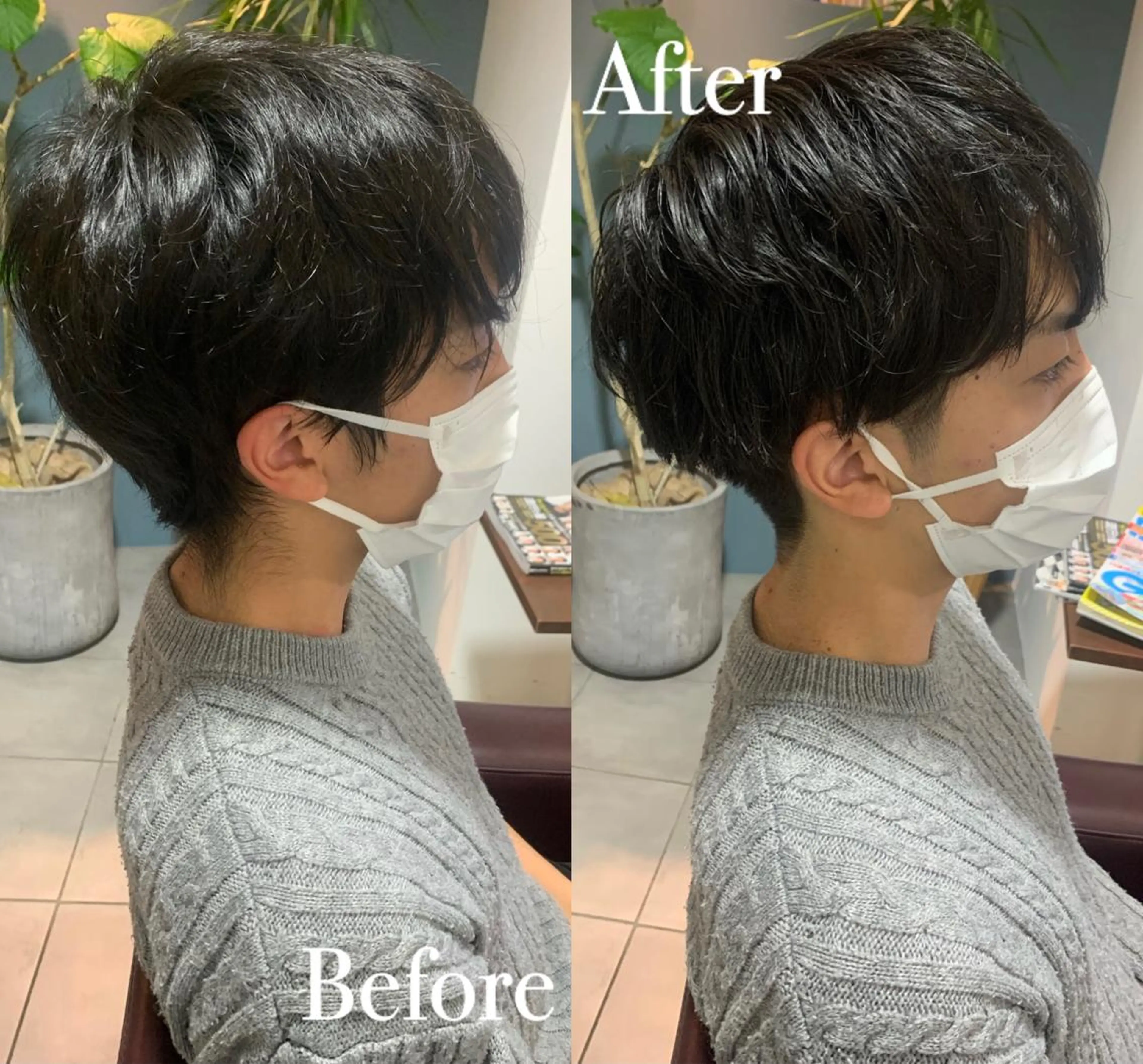 メンズ 傷ませない縮毛矯正／ 吉岡 美江のヘアスタイル