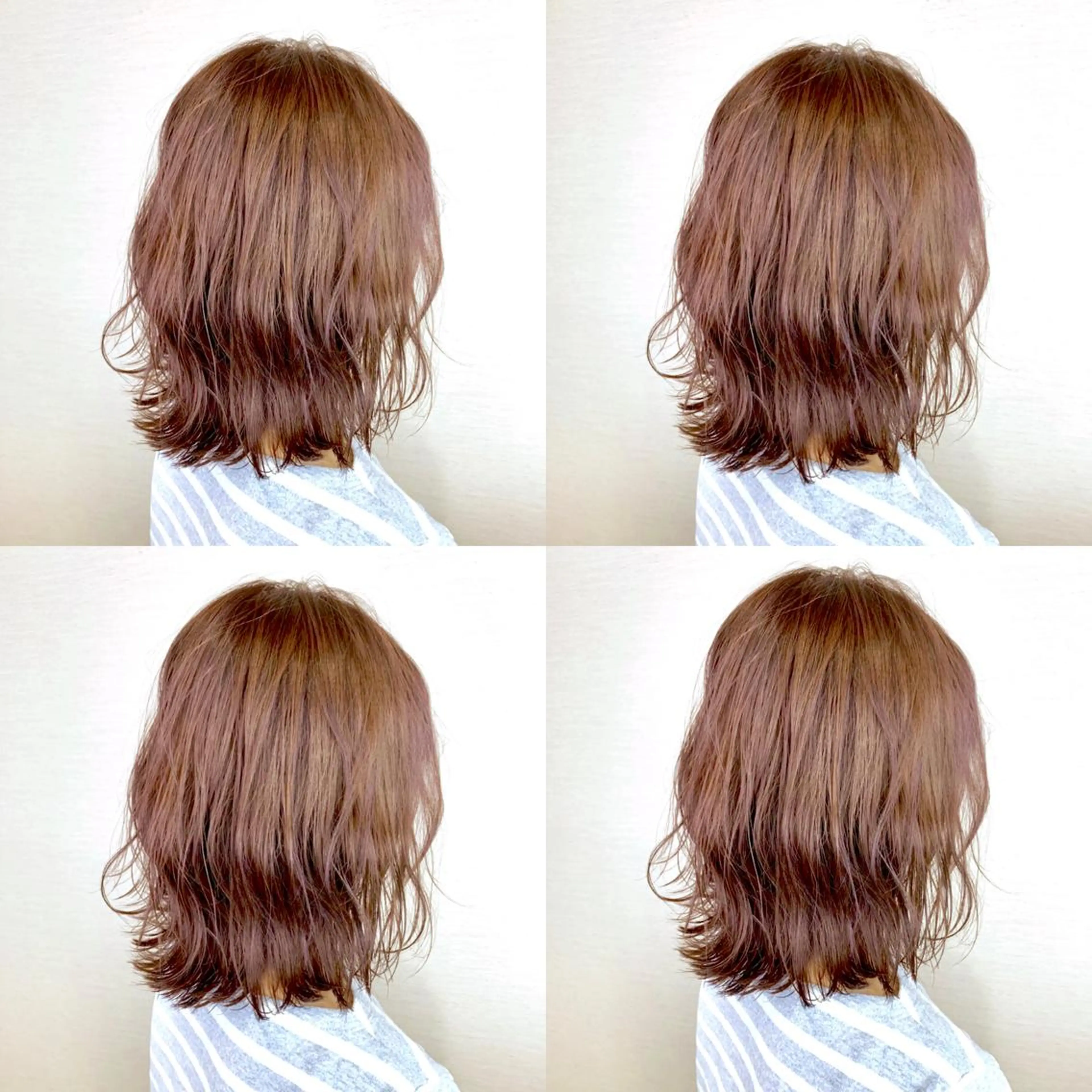 ショート カラー 韓国レイヤーカット/ ダブルカラーのヘアスタイル