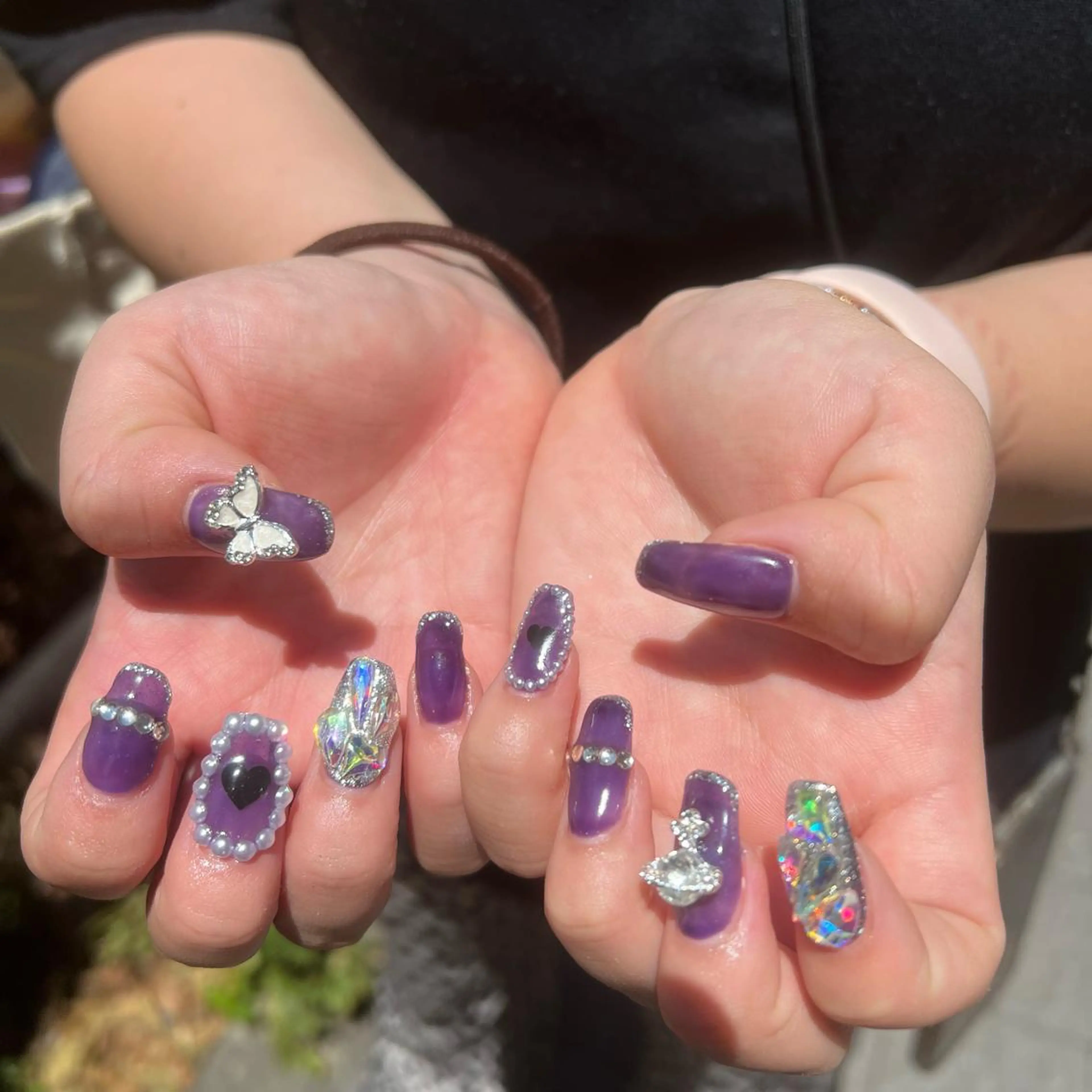 ネイル ハンドネイル 韓国🩶Y2Kネイル 💫くれはのネイルデザイン