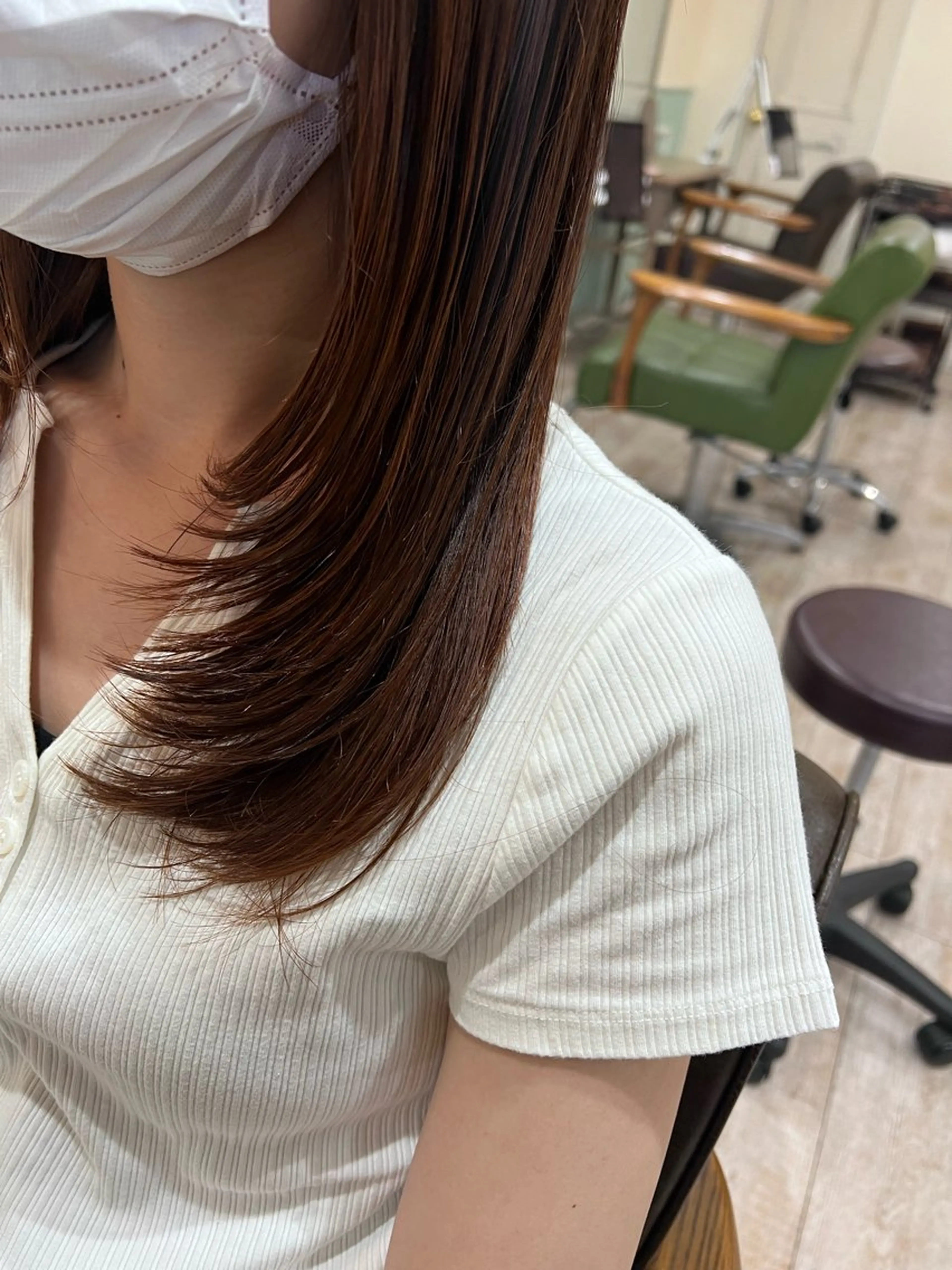 ロング カラー 髪質改善 レイヤーカット 新越谷noble店長 松本拓也▶◀*.のヘアスタイル