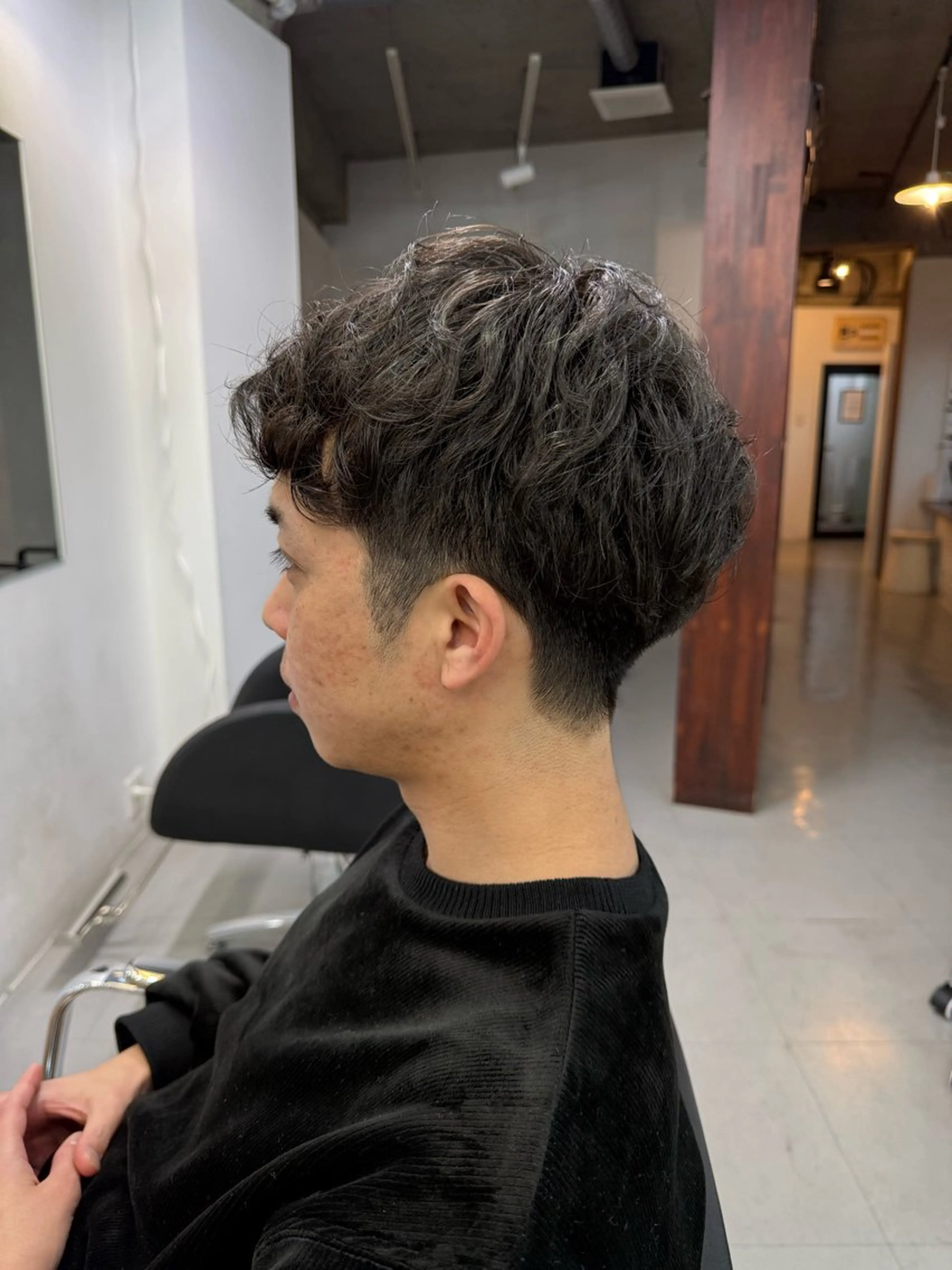 ショート パーマ メンズ カット パーマ 【good!】所属・中野good! 阿久津のヘアスタイル