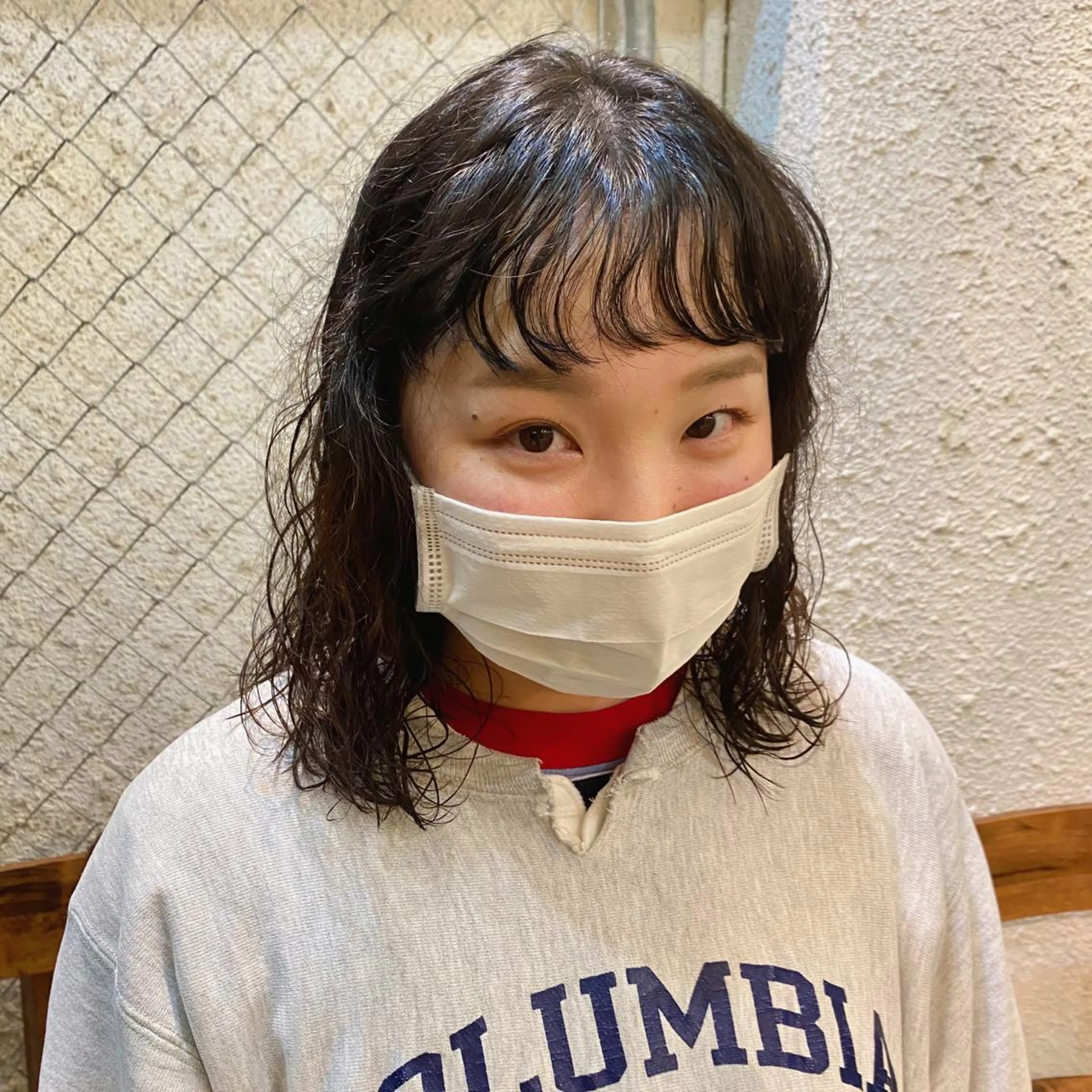 ミディアム パーマ ミディアムパーマ 暖色艶color / ボブ🦩Rioのヘアスタイル