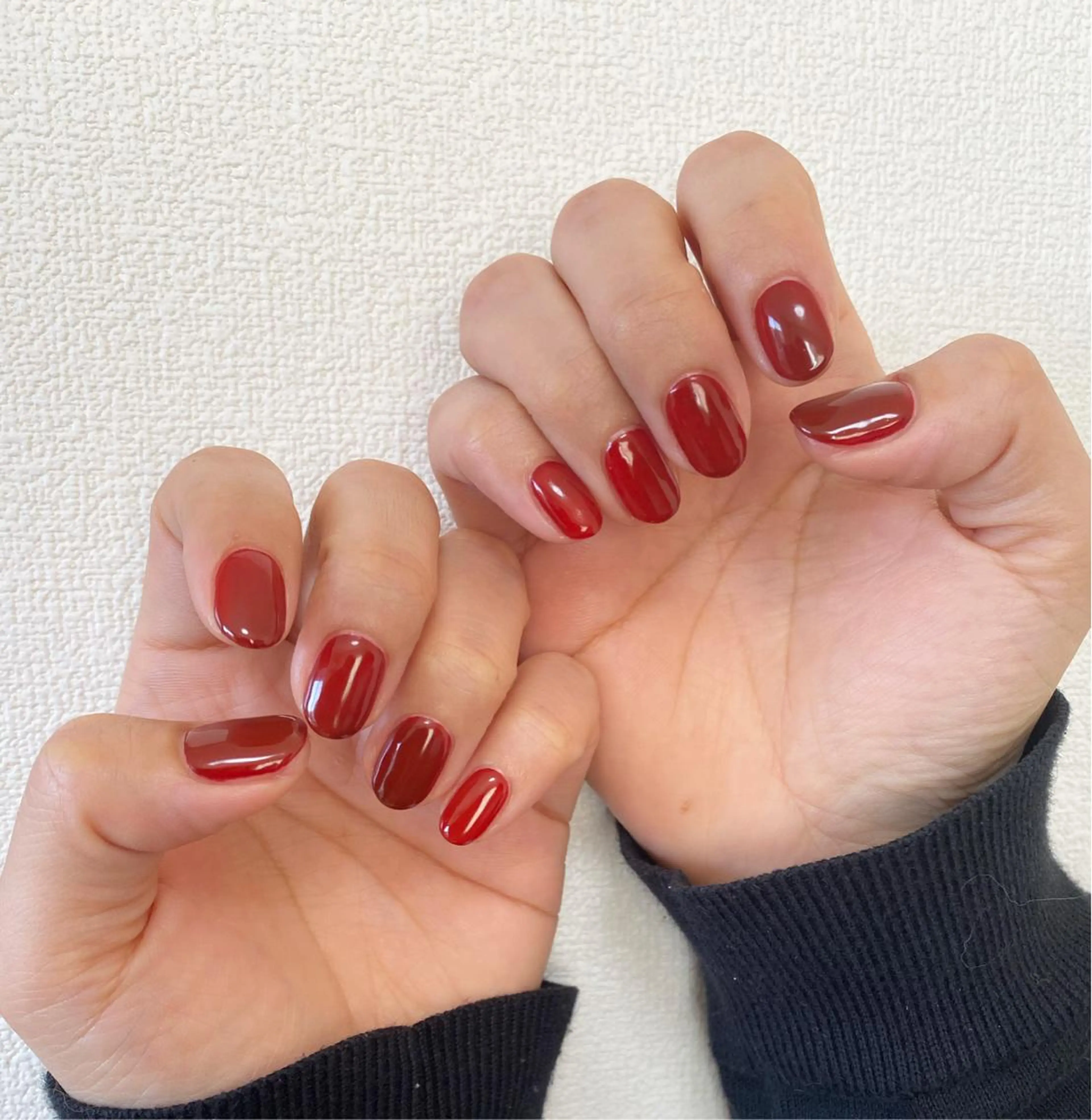 ネイル ボルドー ハンドネイル 自宅サロン FeelFreeのネイルデザイン