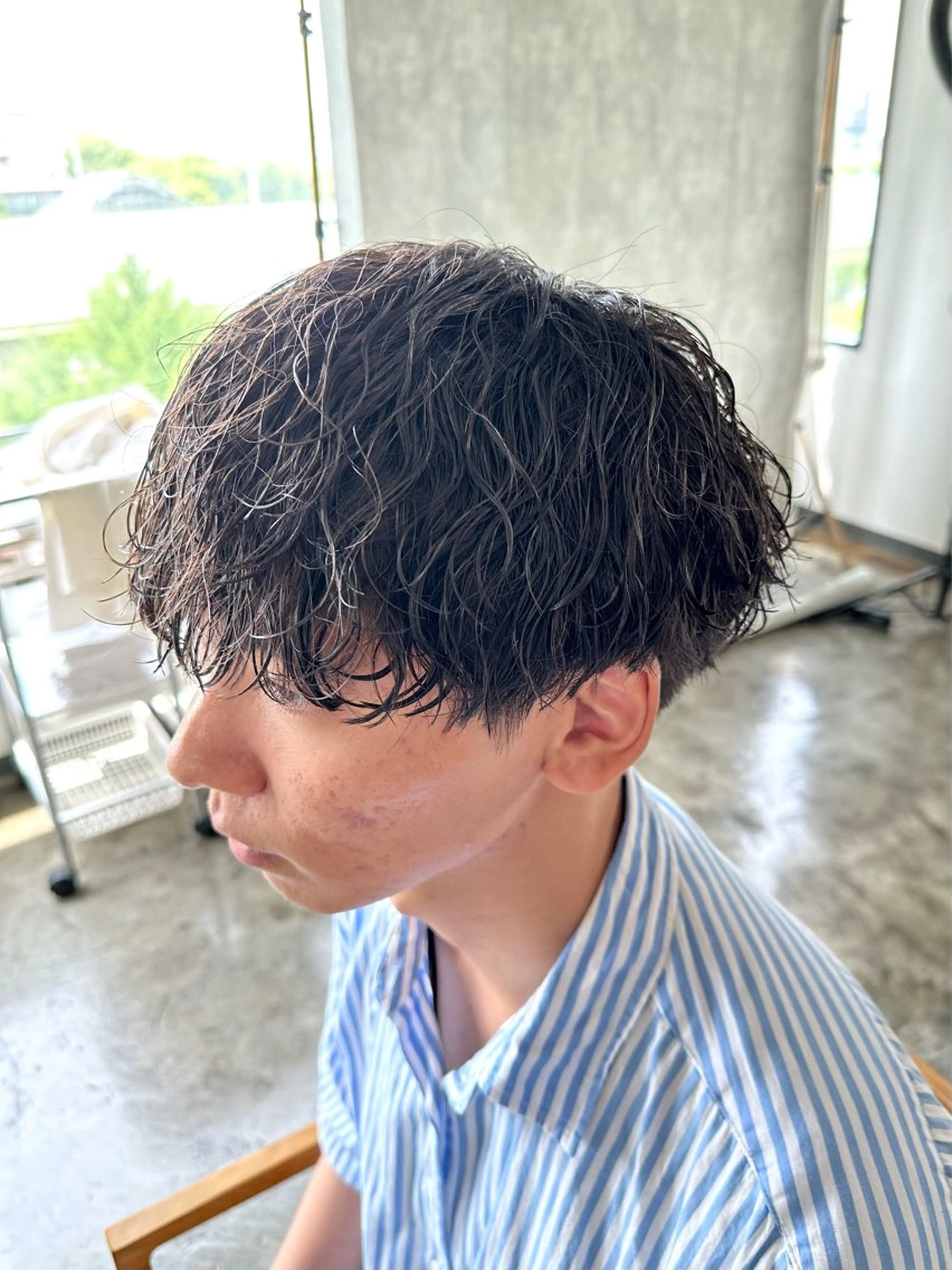 パーマ メンズ メンズパーマ 波巻きパーマ スパイラルパーマ カット パーマ トリートメント 骨格補正施術/メンズ 専門美容師/YUYAのヘアスタイル