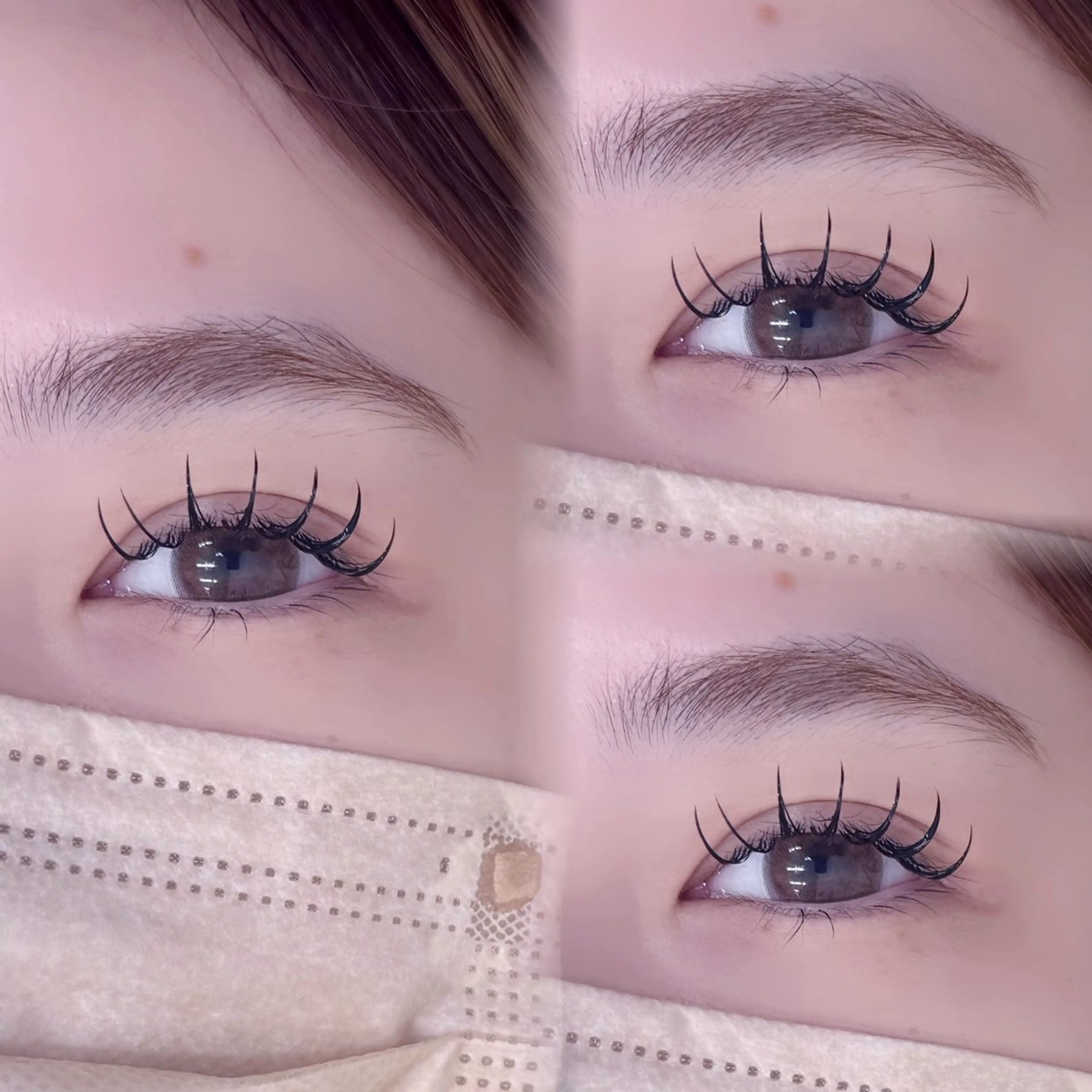 マツエク・マツパ バインドロック 束感まつ毛 韓国風マツエク マツエク 🩶KIREIE SAKURA🩶のマツエク・マツパデザイン