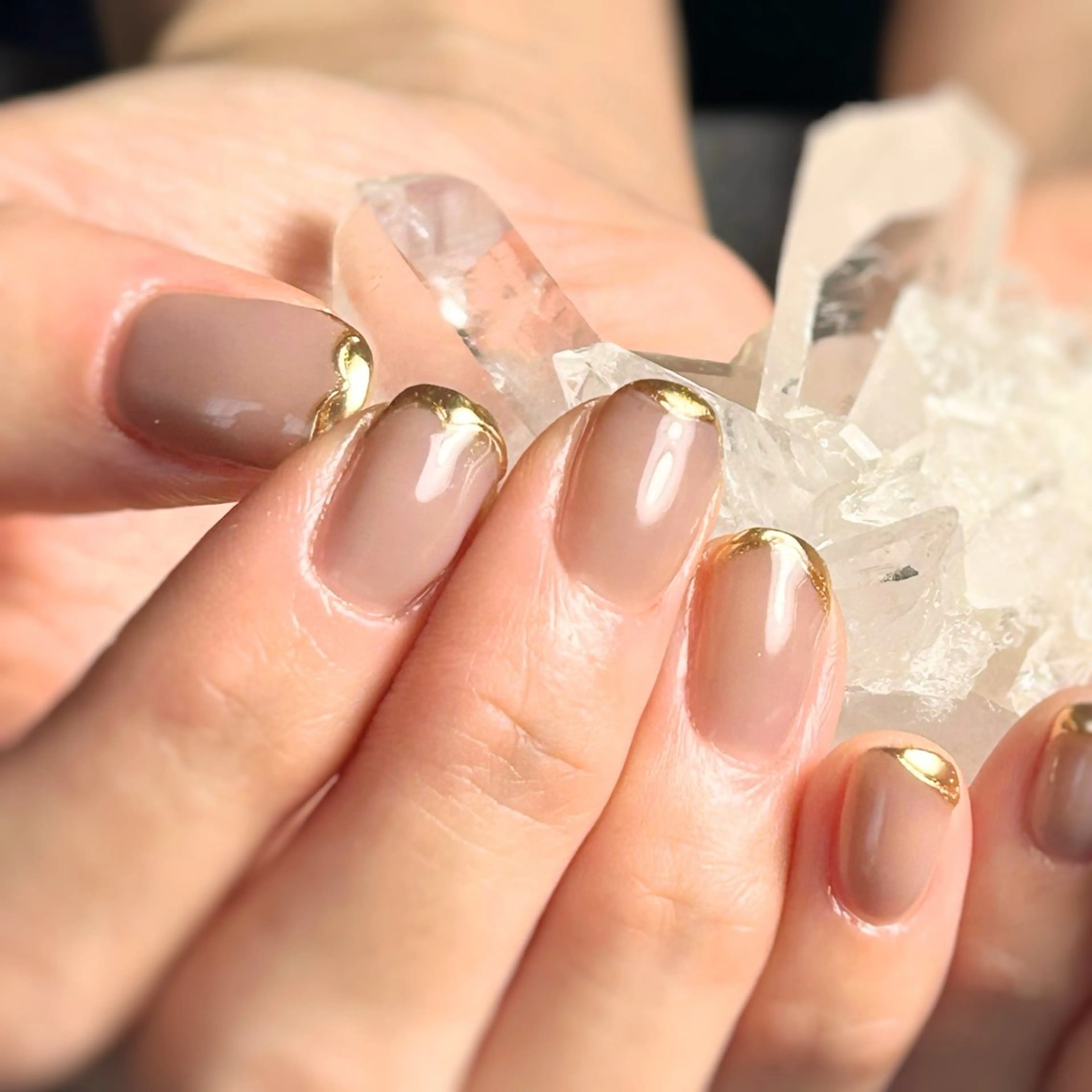 ネイル フレンチネイル ミラーネイル 持ち込み シンプルネイル NailRoom つめ想いのネイルデザイン