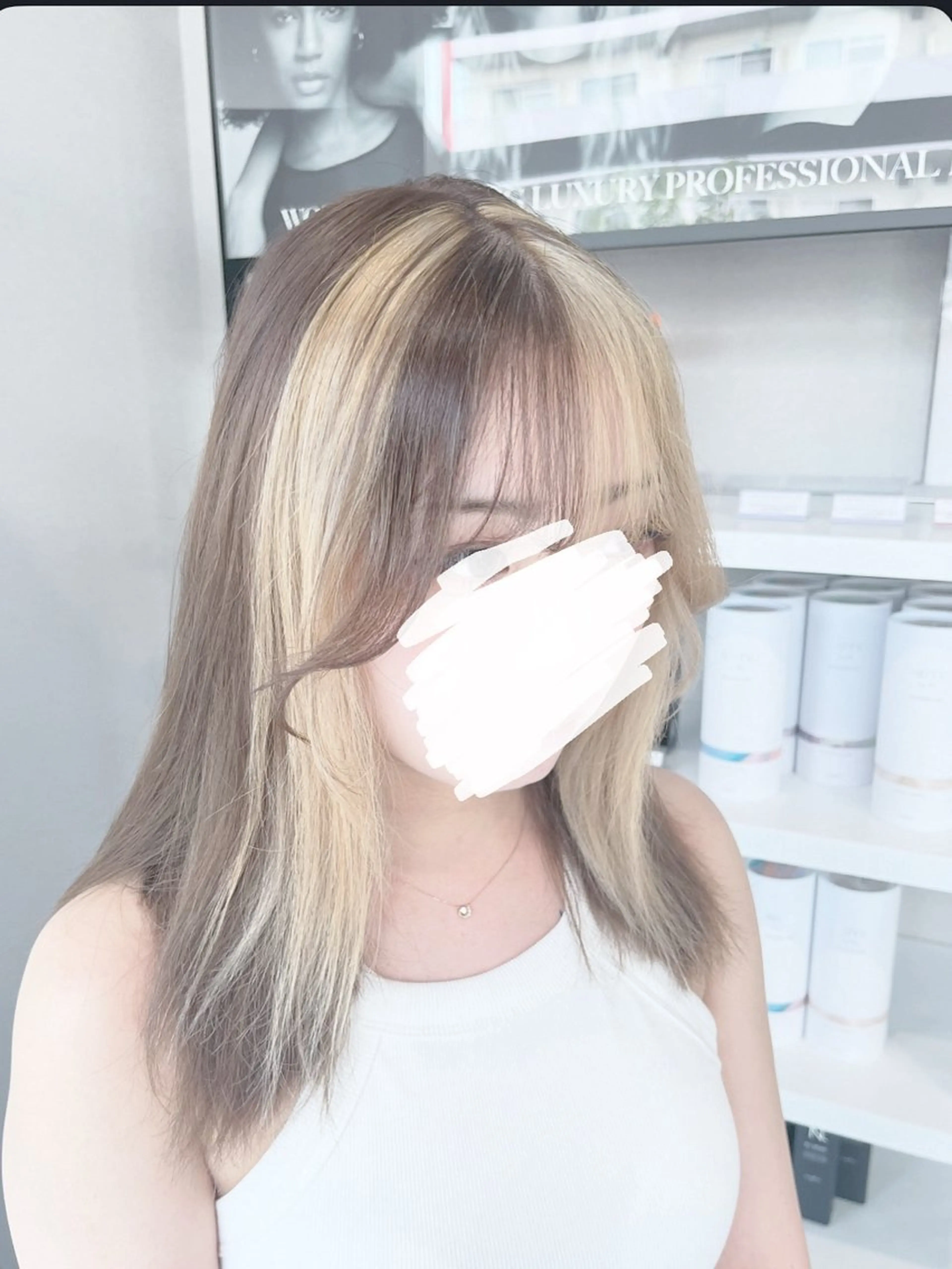 ミディアム カラー ヘアカラー 🫧艶カラー/ ハイトーン✨/矢澤のヘアスタイル