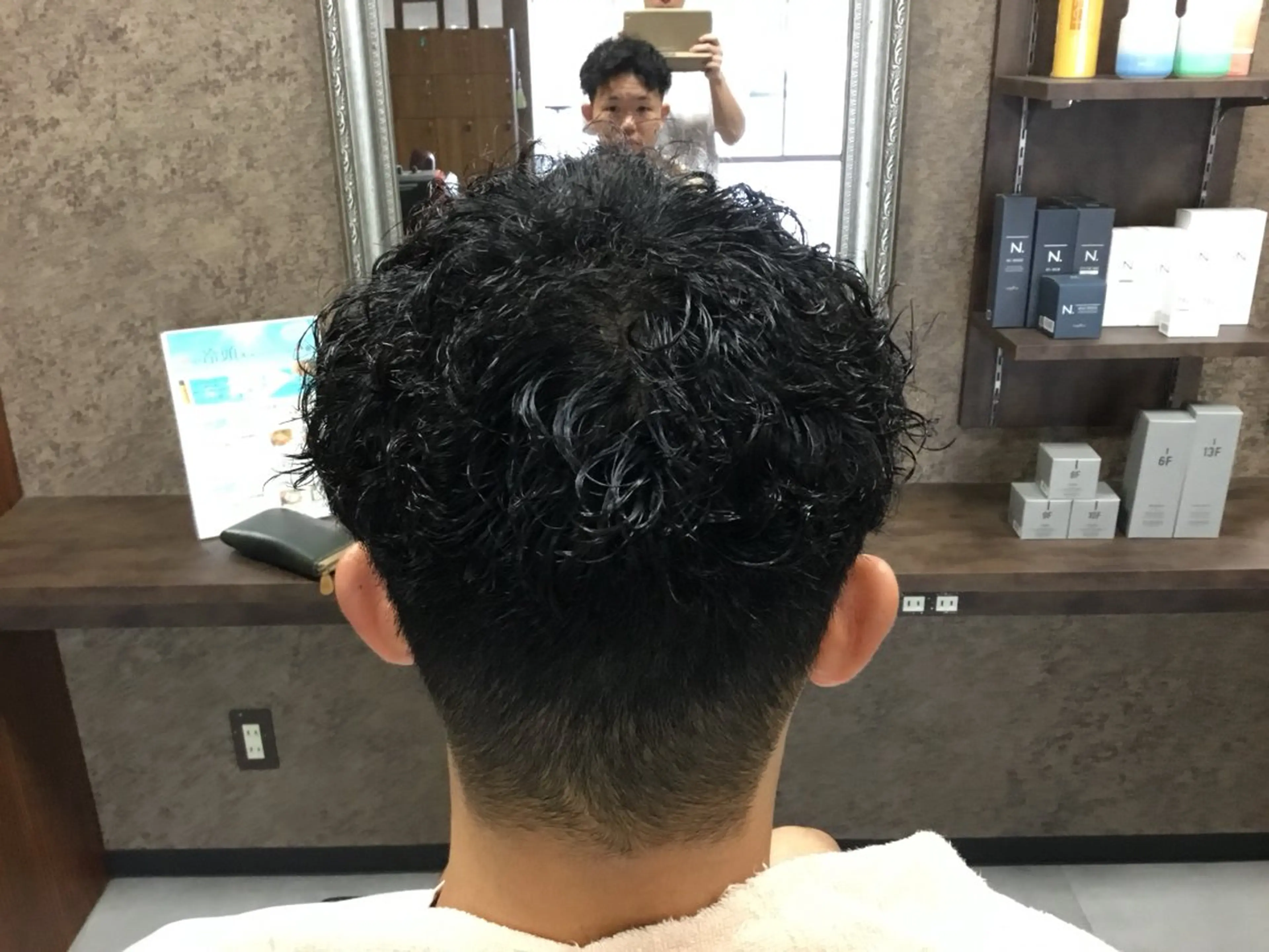 メンズ バーバーショップ涼桜新町店所属・田中大 パーマ/メンズカットのヘアスタイル