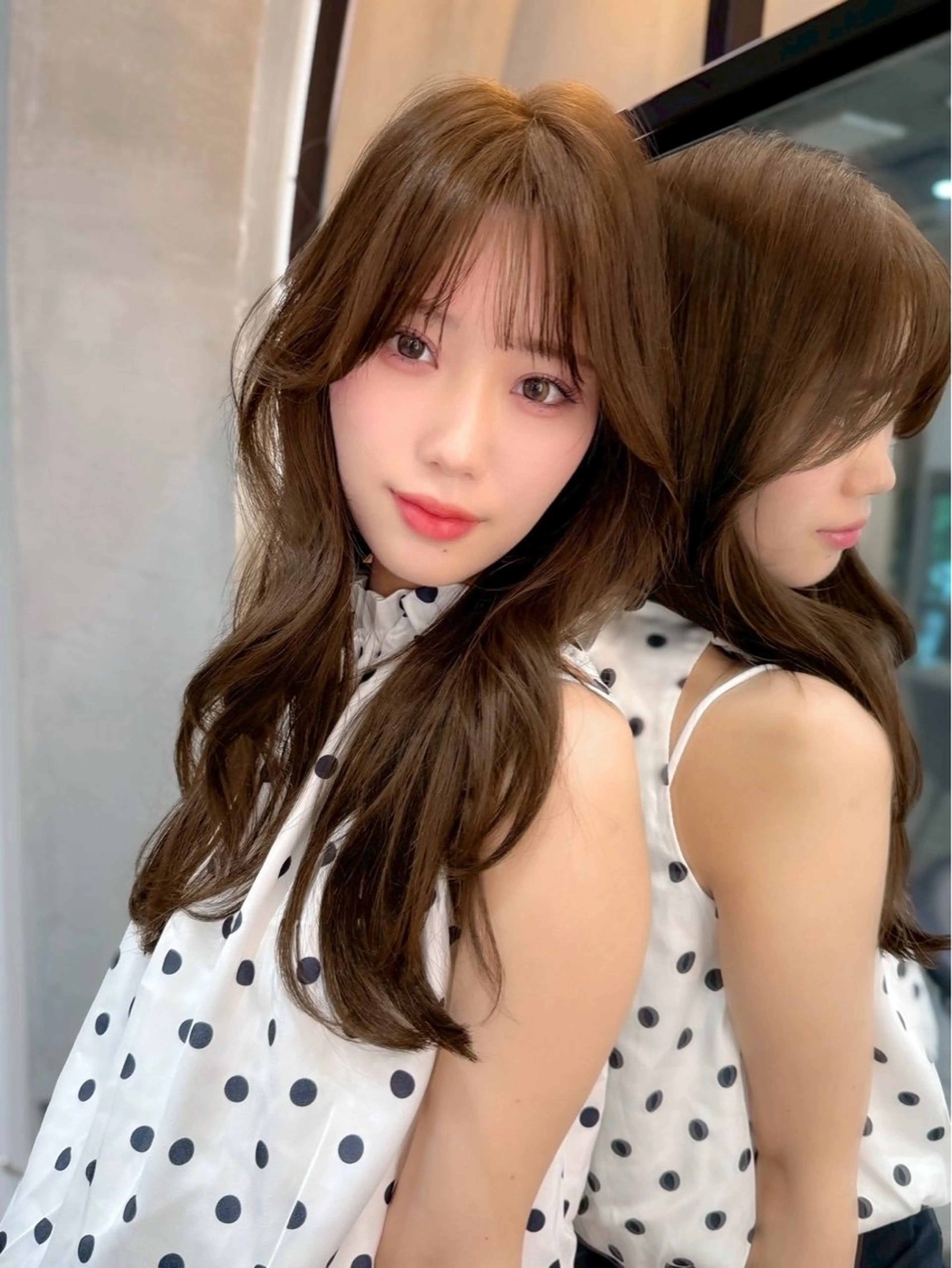 ミディアム 顔まわりレイヤー ハッシュカット レイヤーカット ウルフカット カット ヘアカラー トリートメント ヘッドスパ taiga ショート /レイヤー/矯正🌈のヘアスタイル