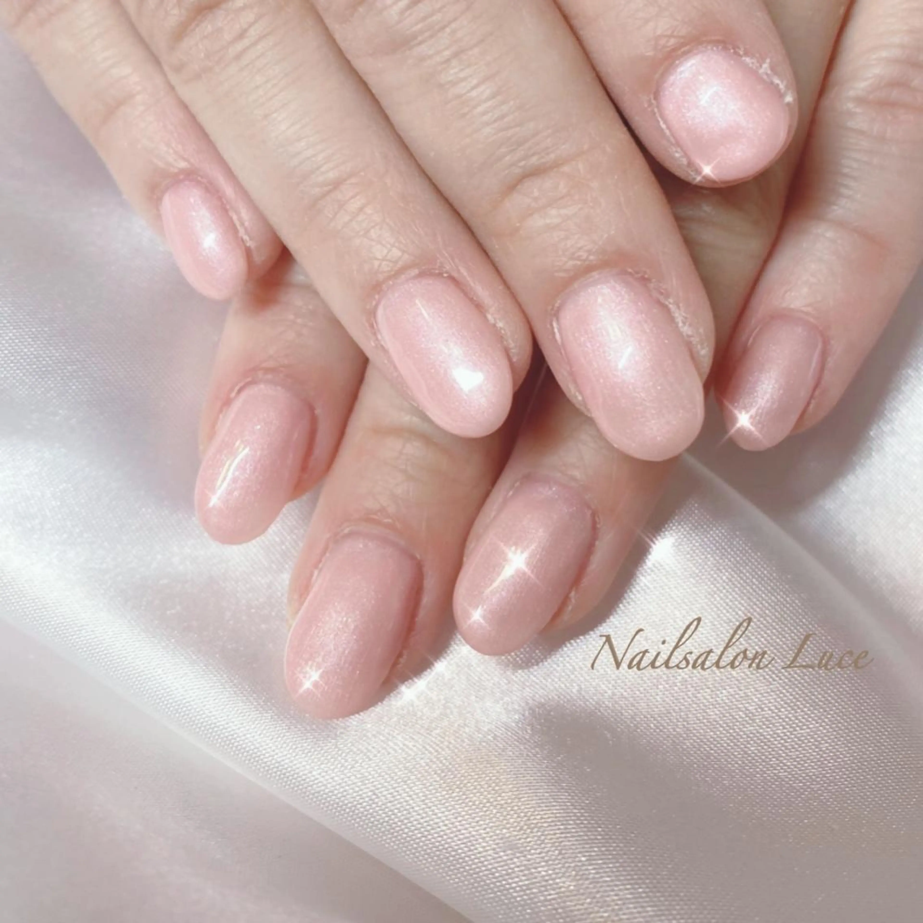 ネイル ジェルネイル ワンカラーネイル ピンク 春ネイル ネイル& 脱毛サロン　Lのマツエク・マツパデザイン
