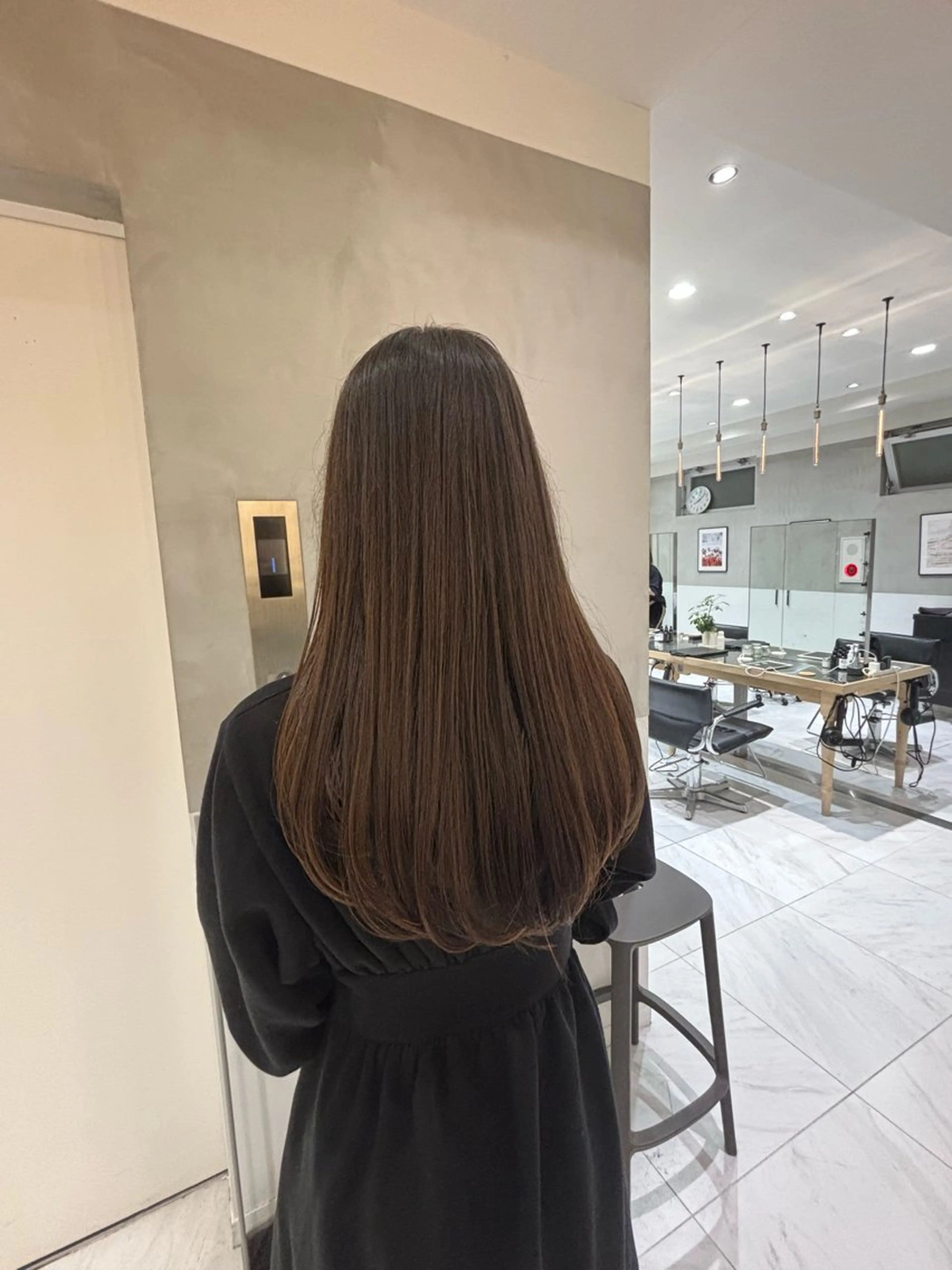 ロング ヘアアレンジ 似合わせカットカラー 💎モエのヘアスタイル