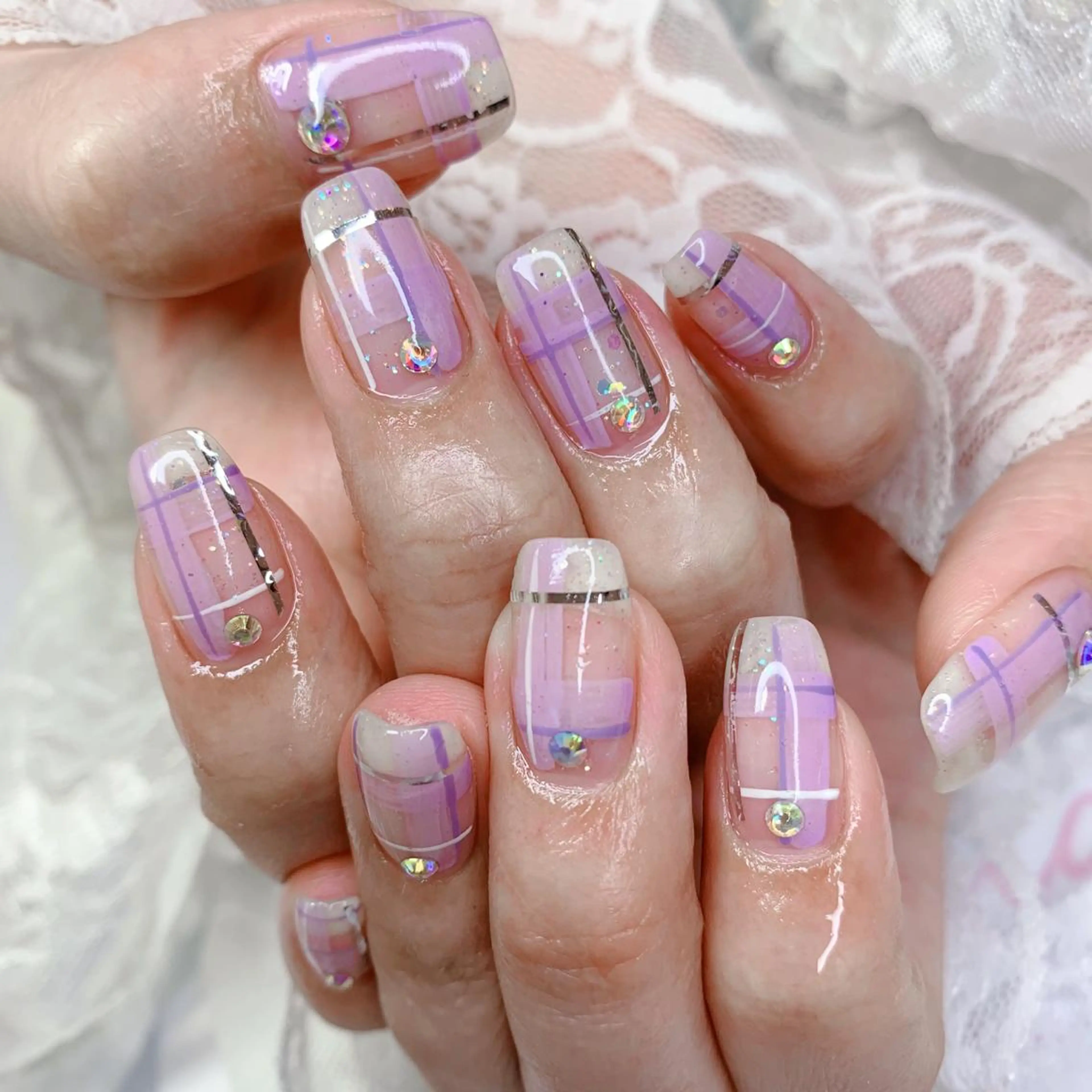 ネイル ハンドネイル La neige* yuki 🥯🍑のネイルデザイン