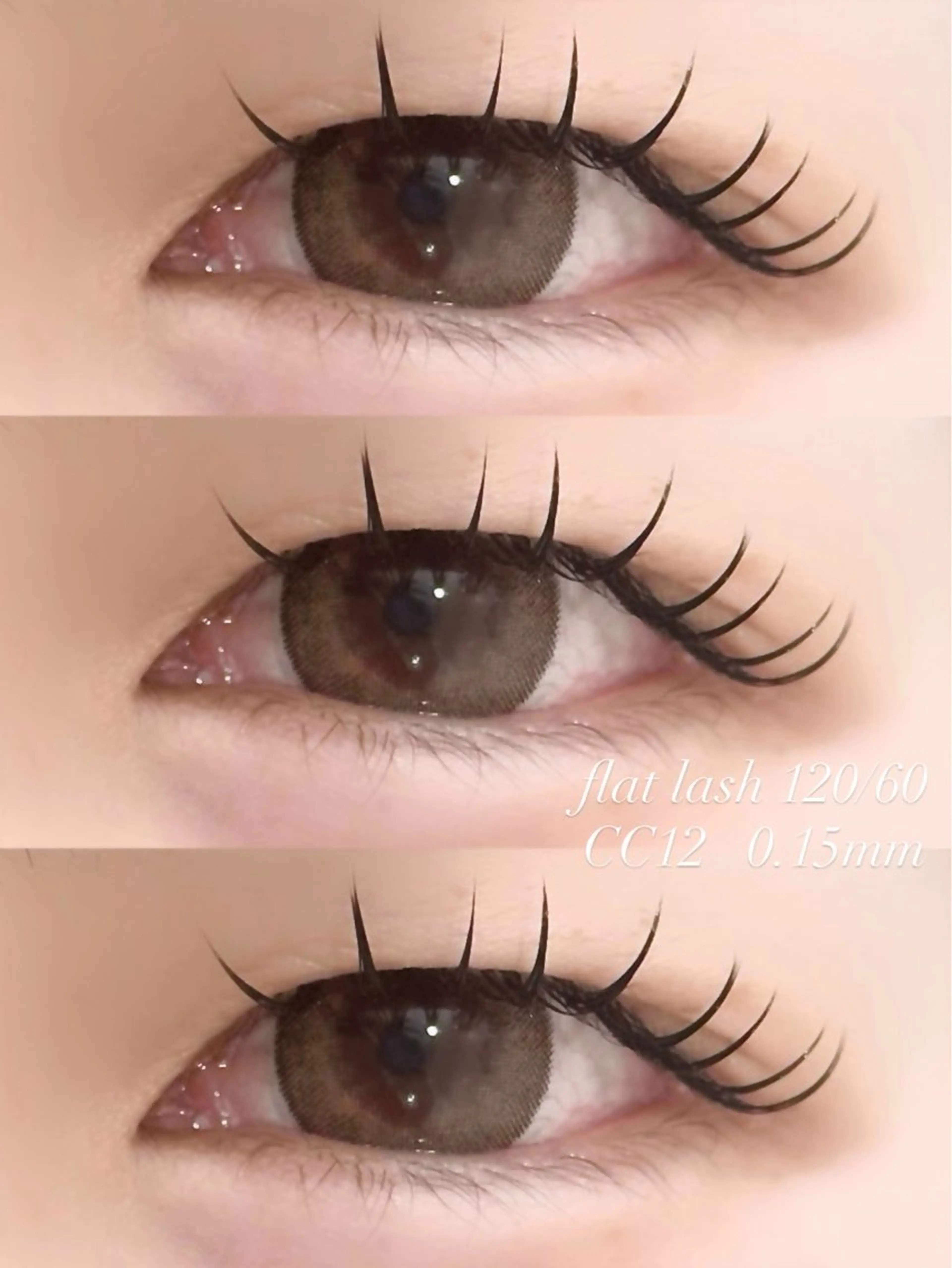 マツエク・マツパ 束感まつ毛 CCカール Cカール フラットラッシュ epill.eyelashsalon所属・epill _yu_koのマツエク・マツパデザイン