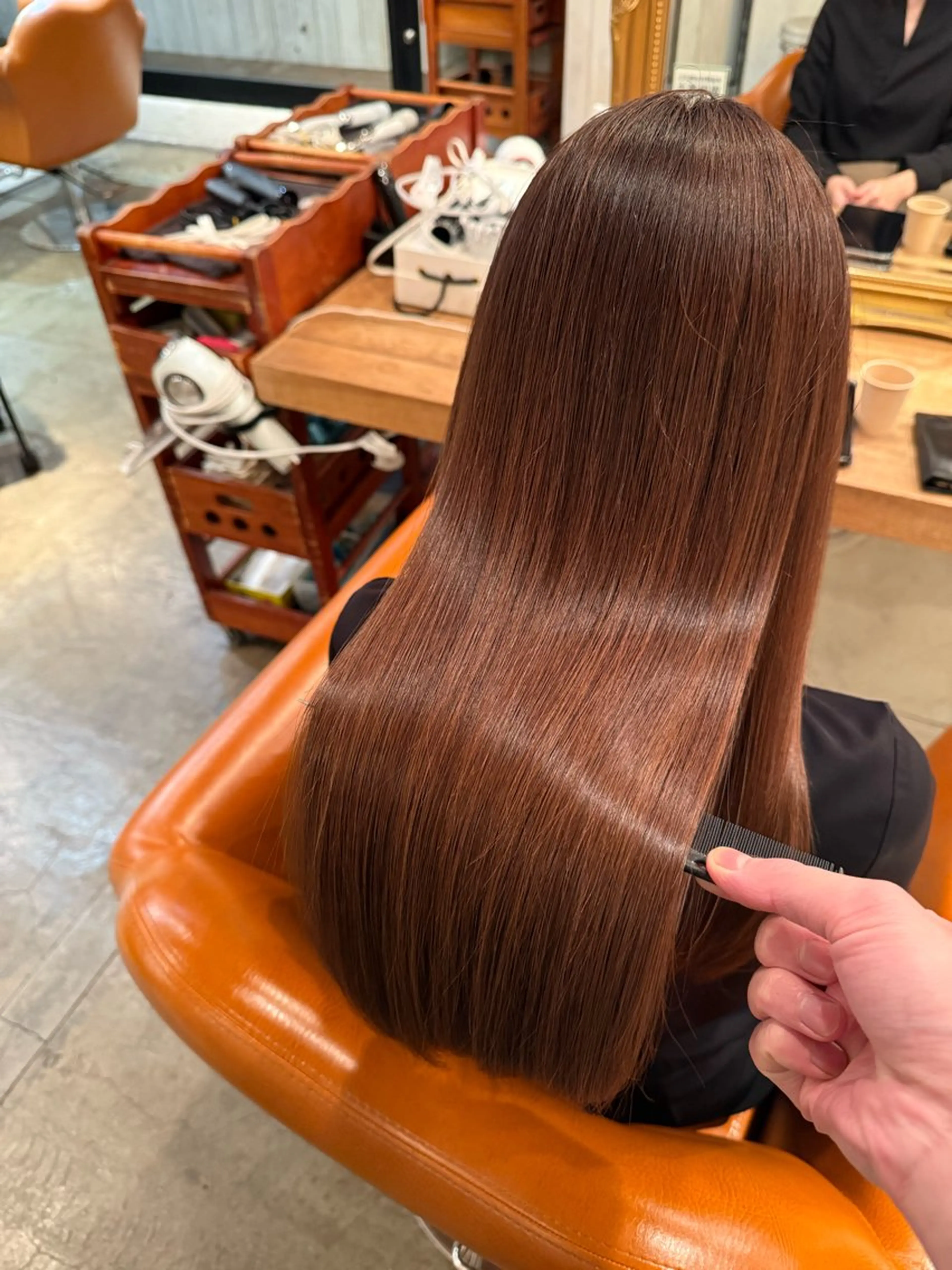 ロング ヘアカラー トリートメント 髪質改善／美髪矯正 林田和真のヘアスタイル