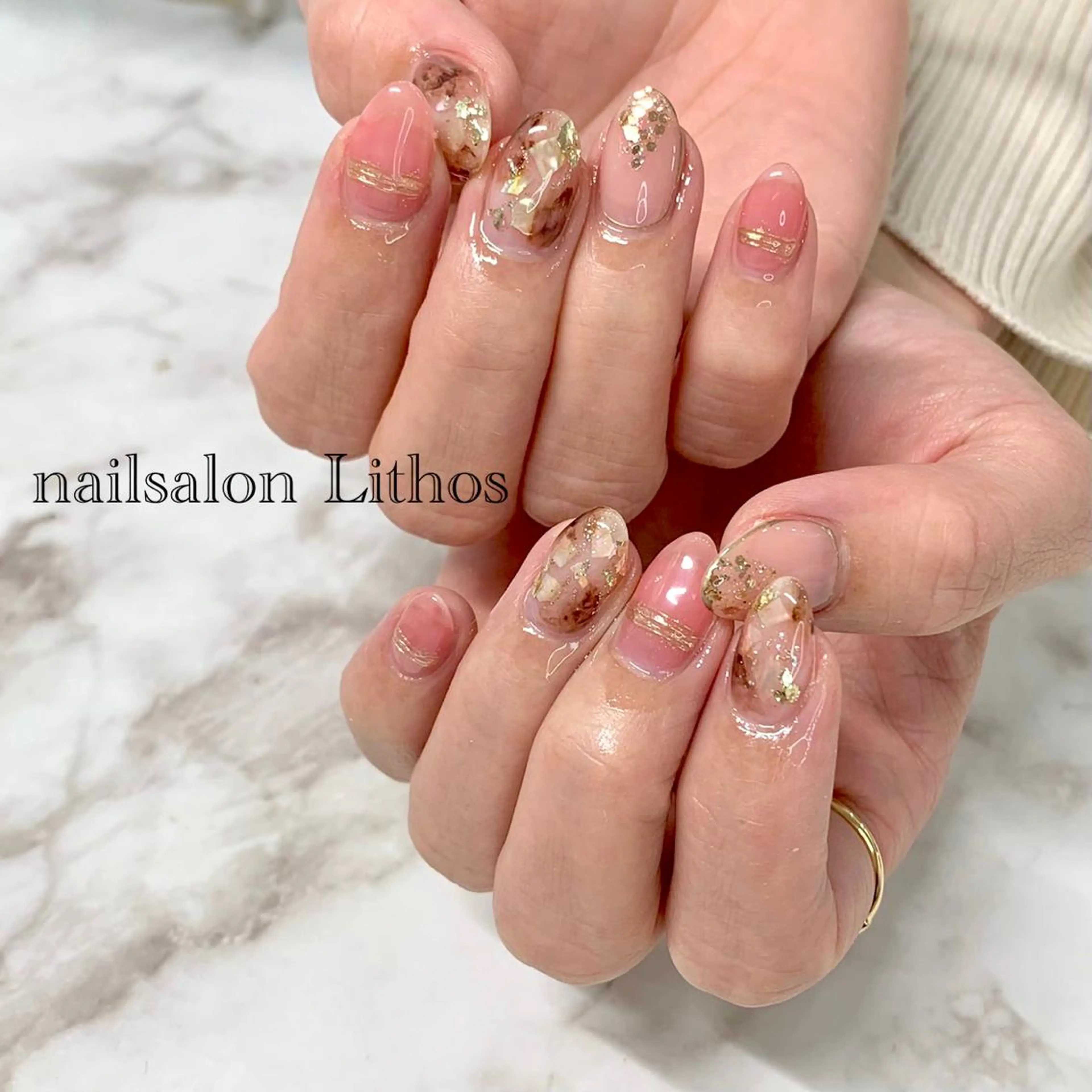 ネイル ハンドネイル nailsalon Lithos所属・nailsalon Recontreのネイルデザイン