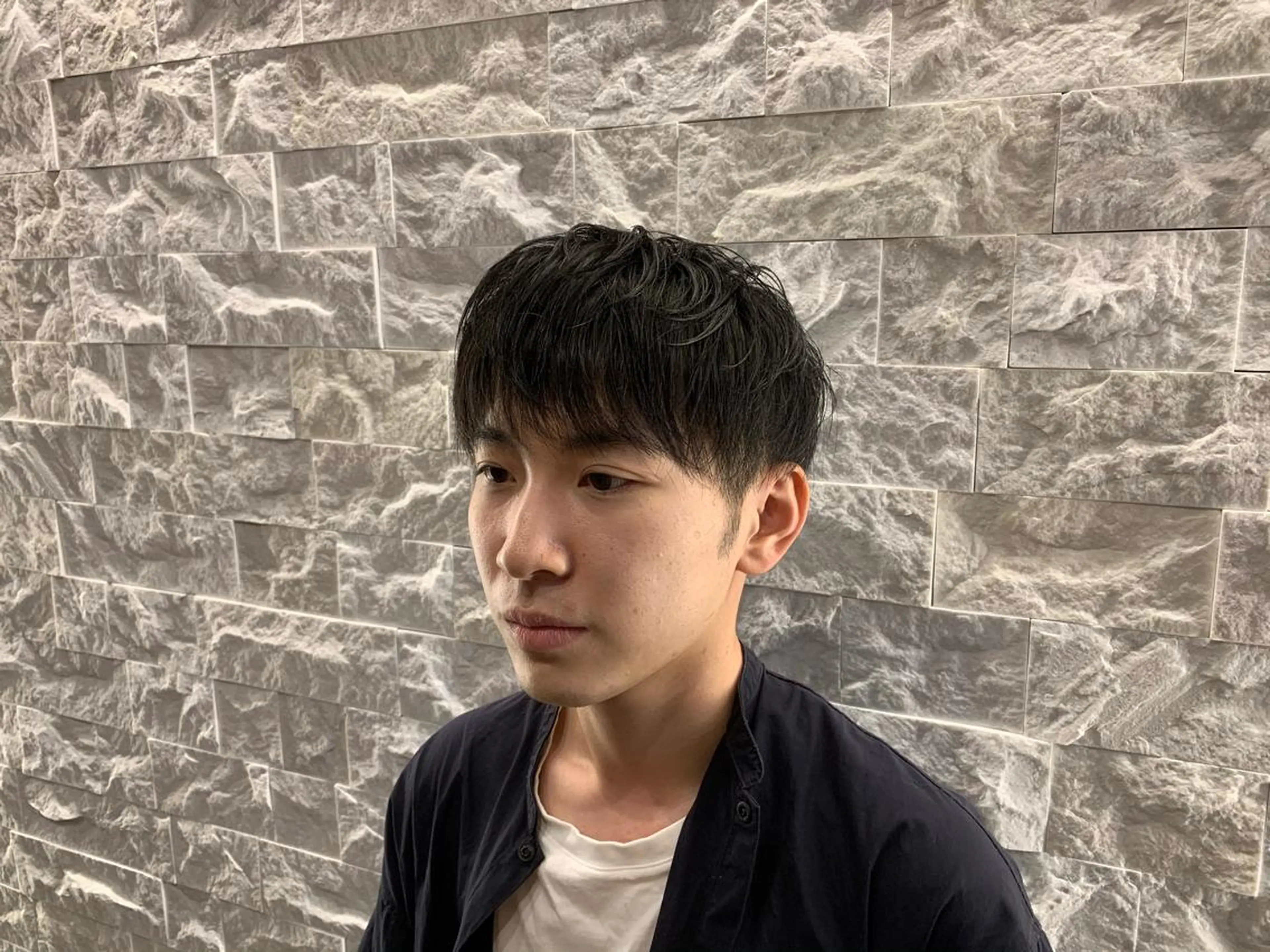 ショート メンズ マッシュ 福留 叶太のヘアスタイル